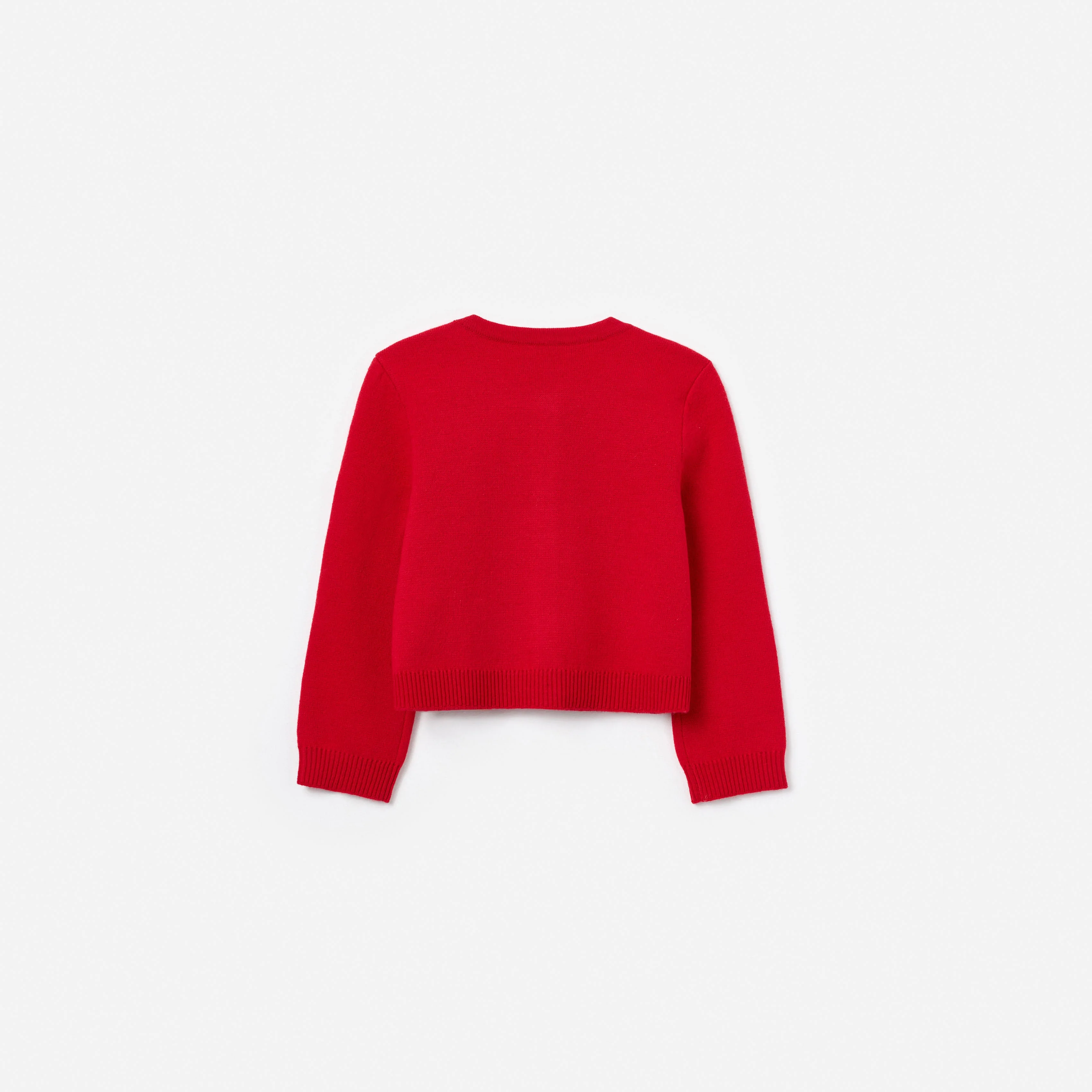 Red Flower Trim Cardigan - Image 2
