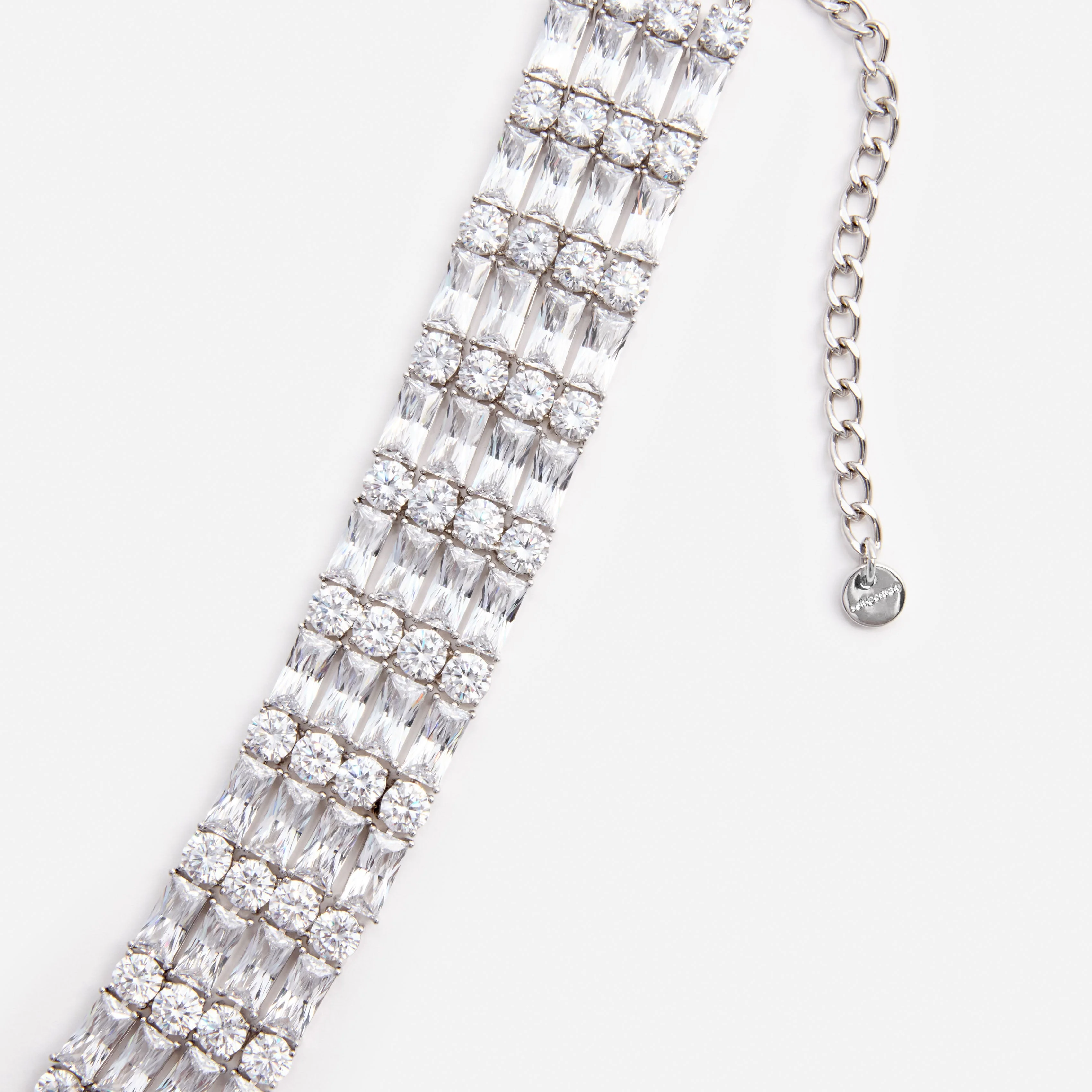Silver Crystal Choker - Image 3