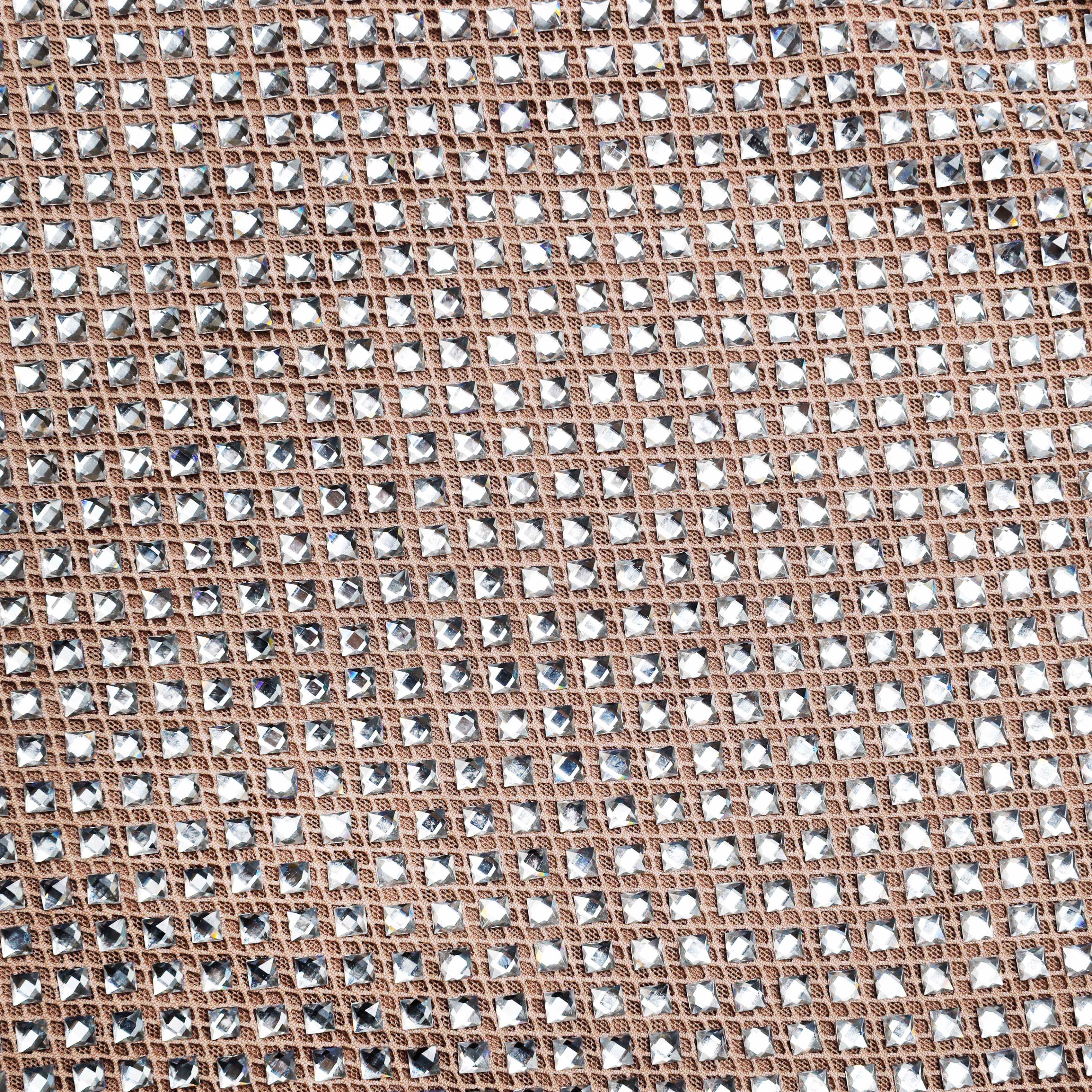 Silver Rhinestone Mesh Midi Dress - Image 5