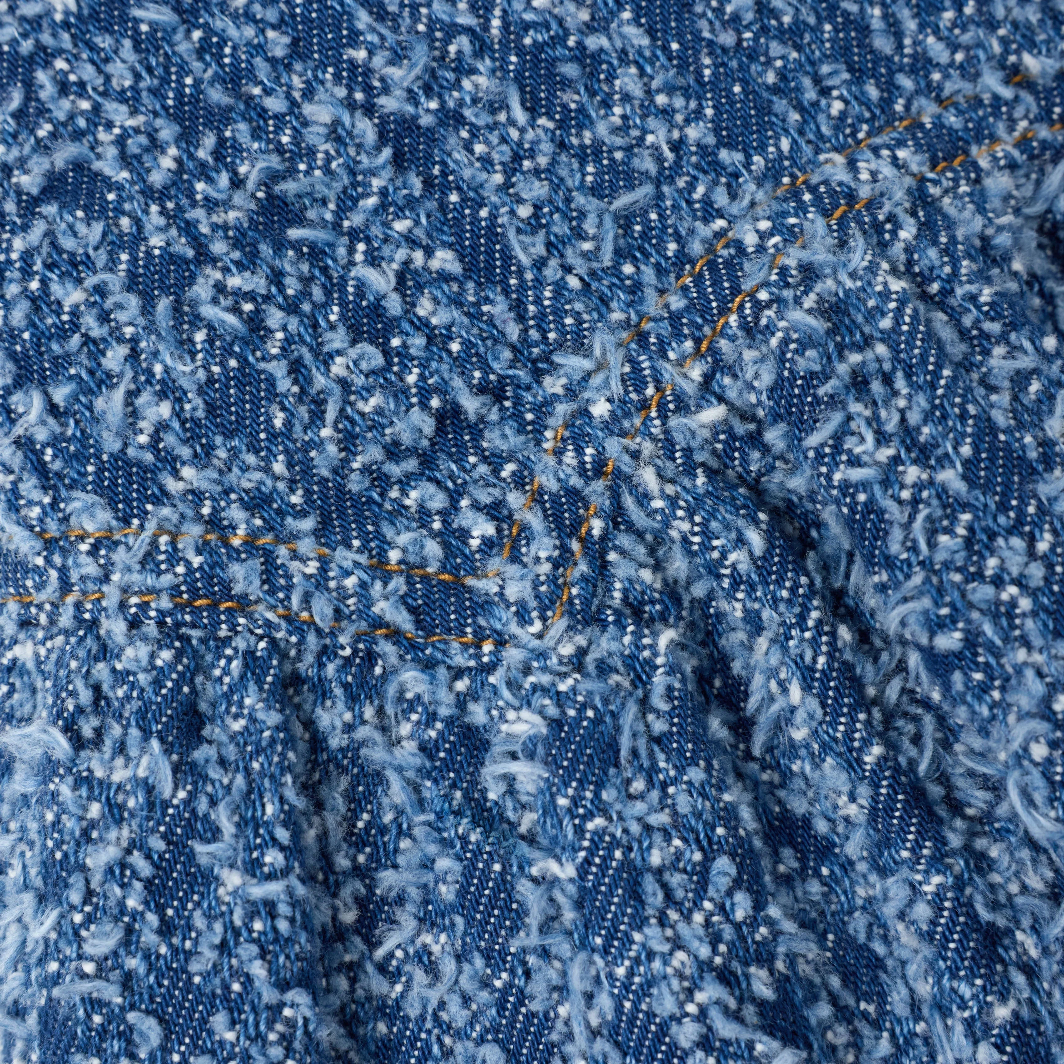 Textured Denim Skirt - Image 4