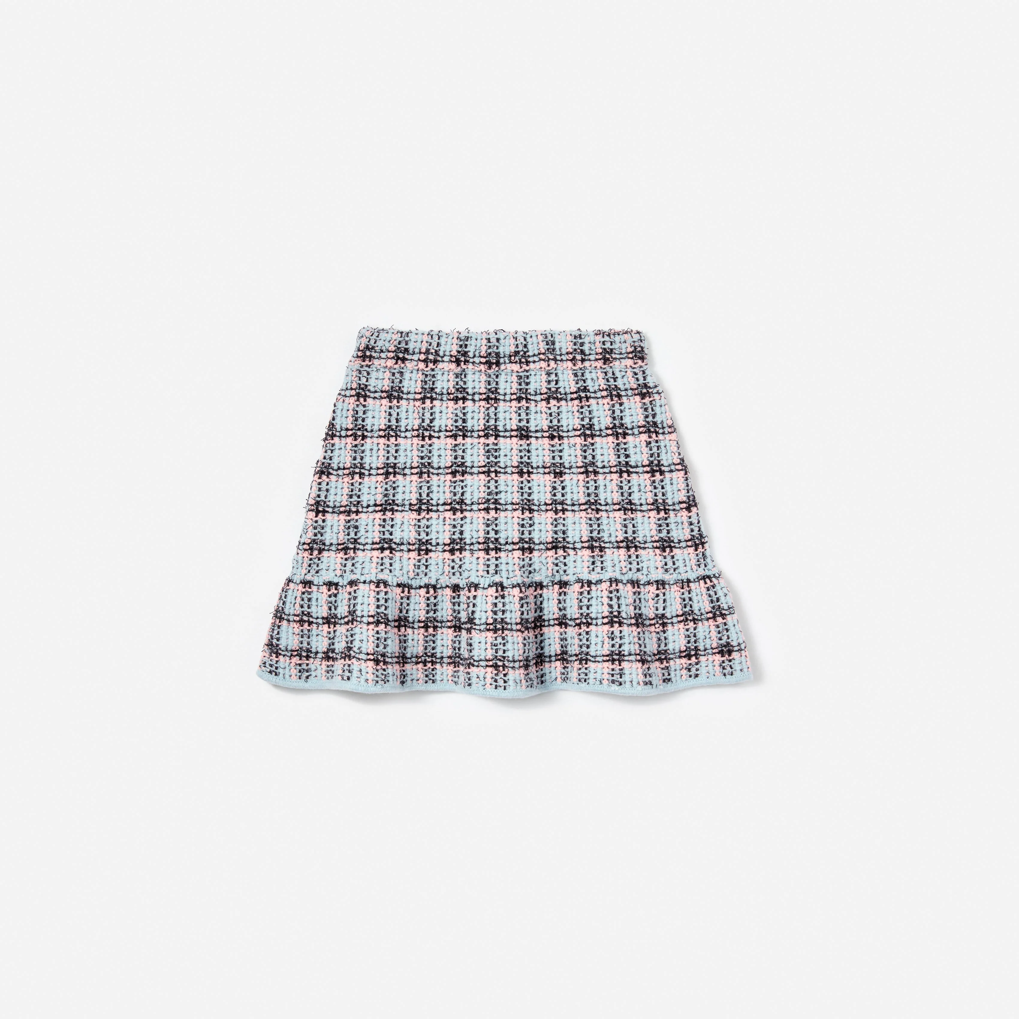 Textured Stripe Knit Skirt - Image 2