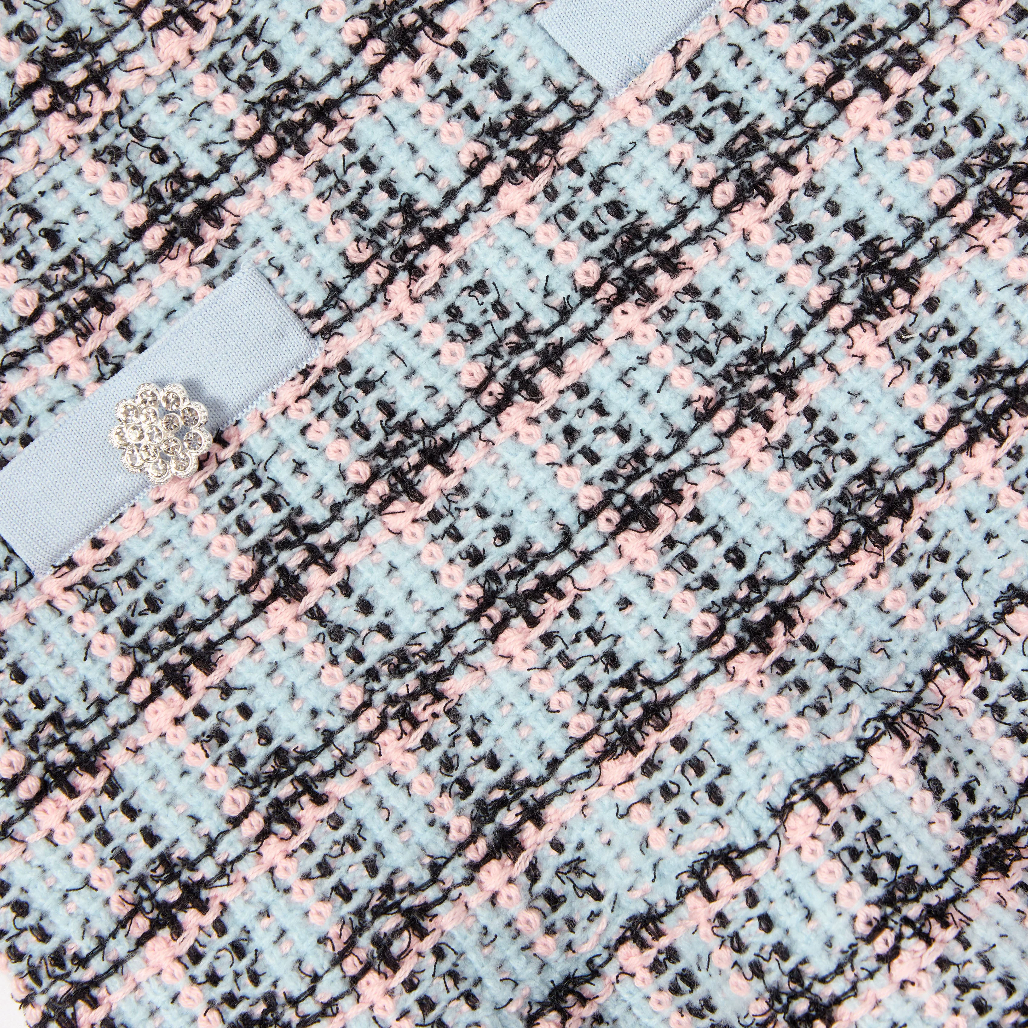 Textured Stripe Knit Skirt - Image 3