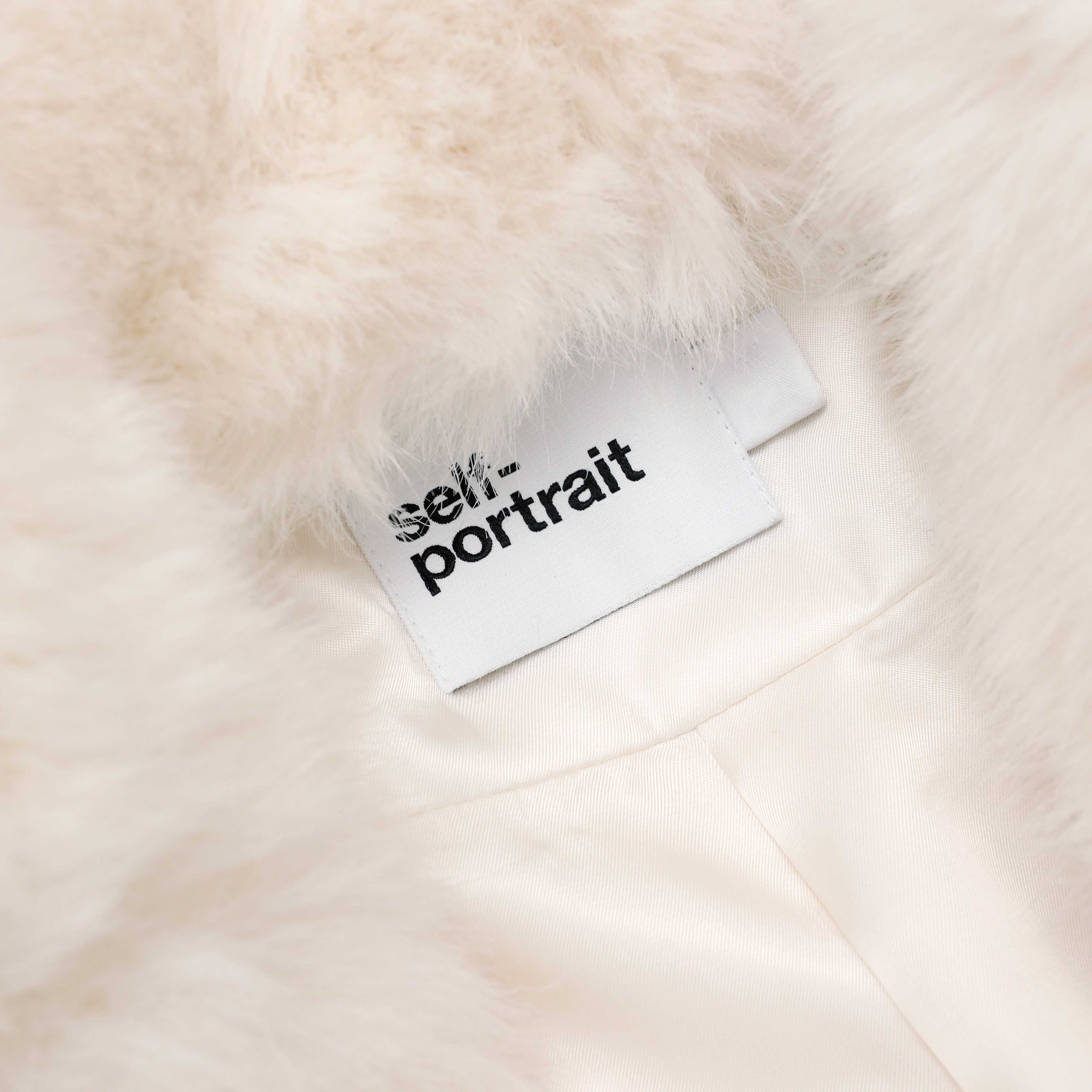 White Faux Fur Coat - Image 5