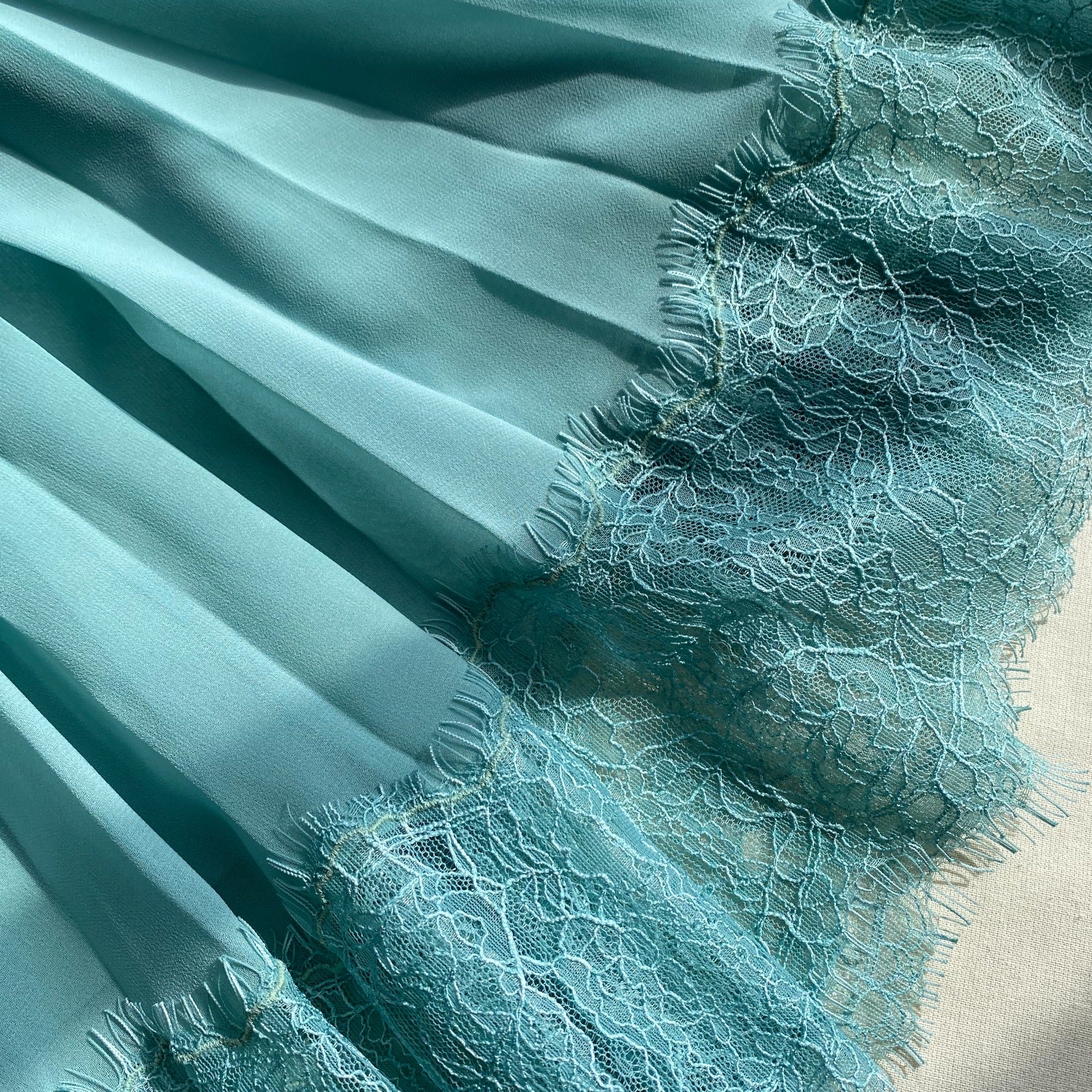 Sage Lace Trim Midi Dress - Image 6