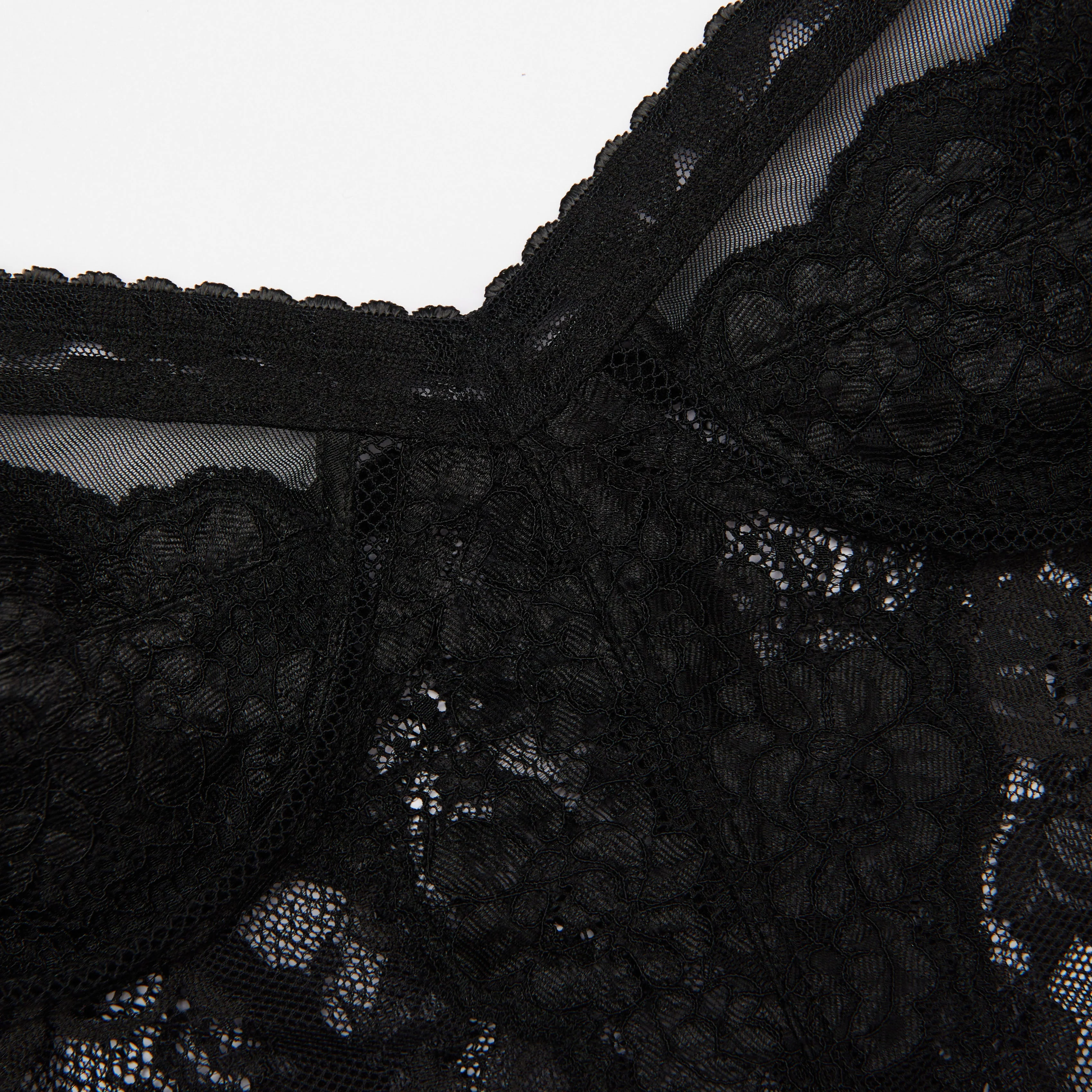 Black Lace Strappy Top - Image 5
