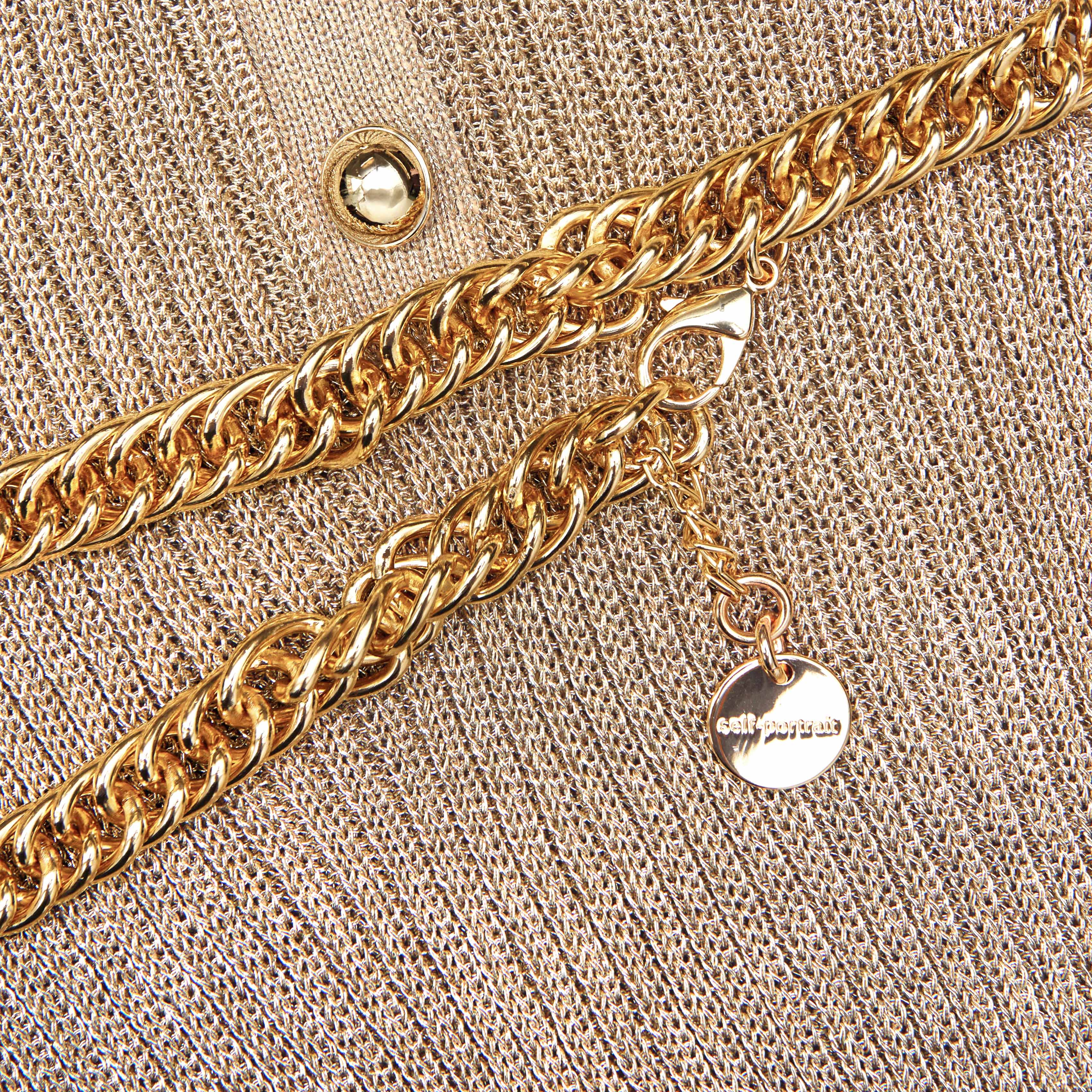 Gold Lurex Ribbed Knit Midi Dress - Image 5