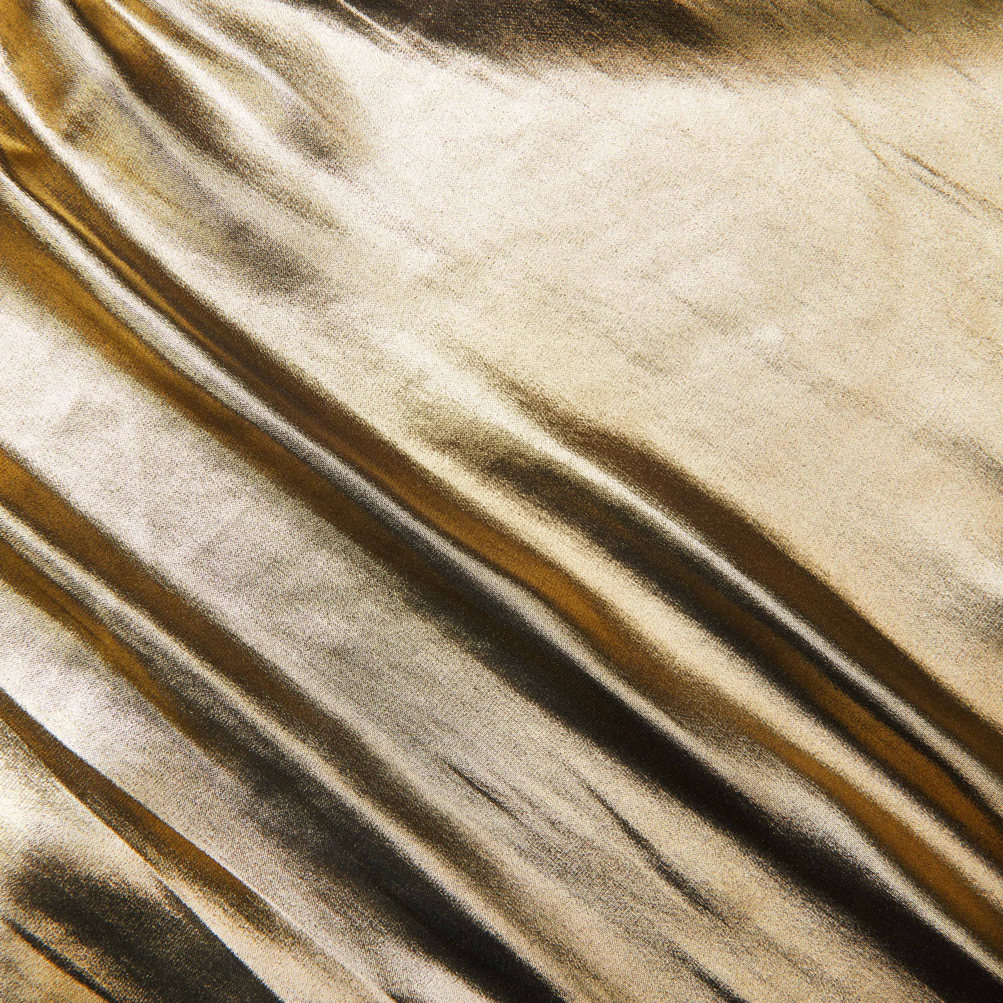 Gold Metallic Maxi Skirt - Image 5