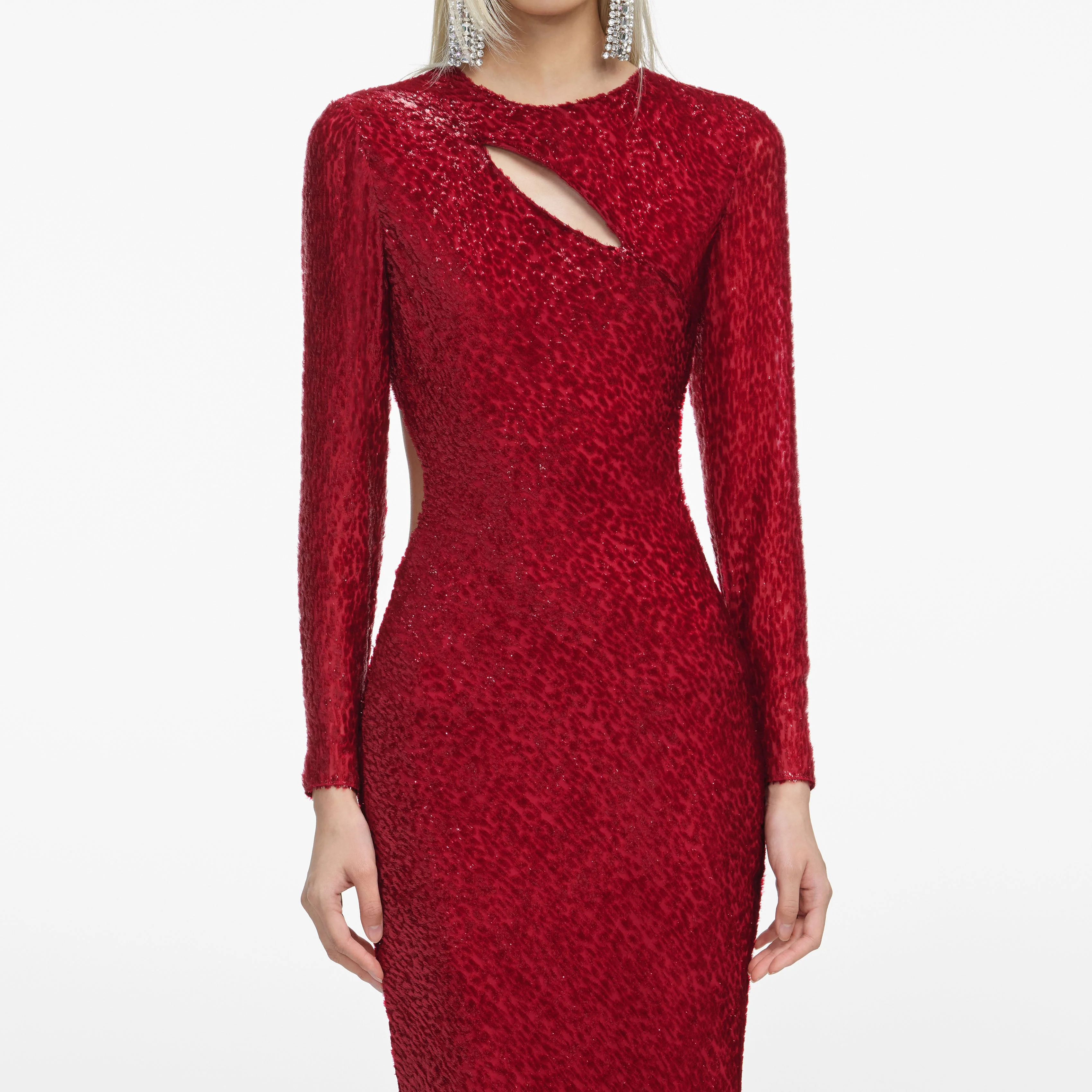 Red Fil Coupe Maxi Dress - Image 4