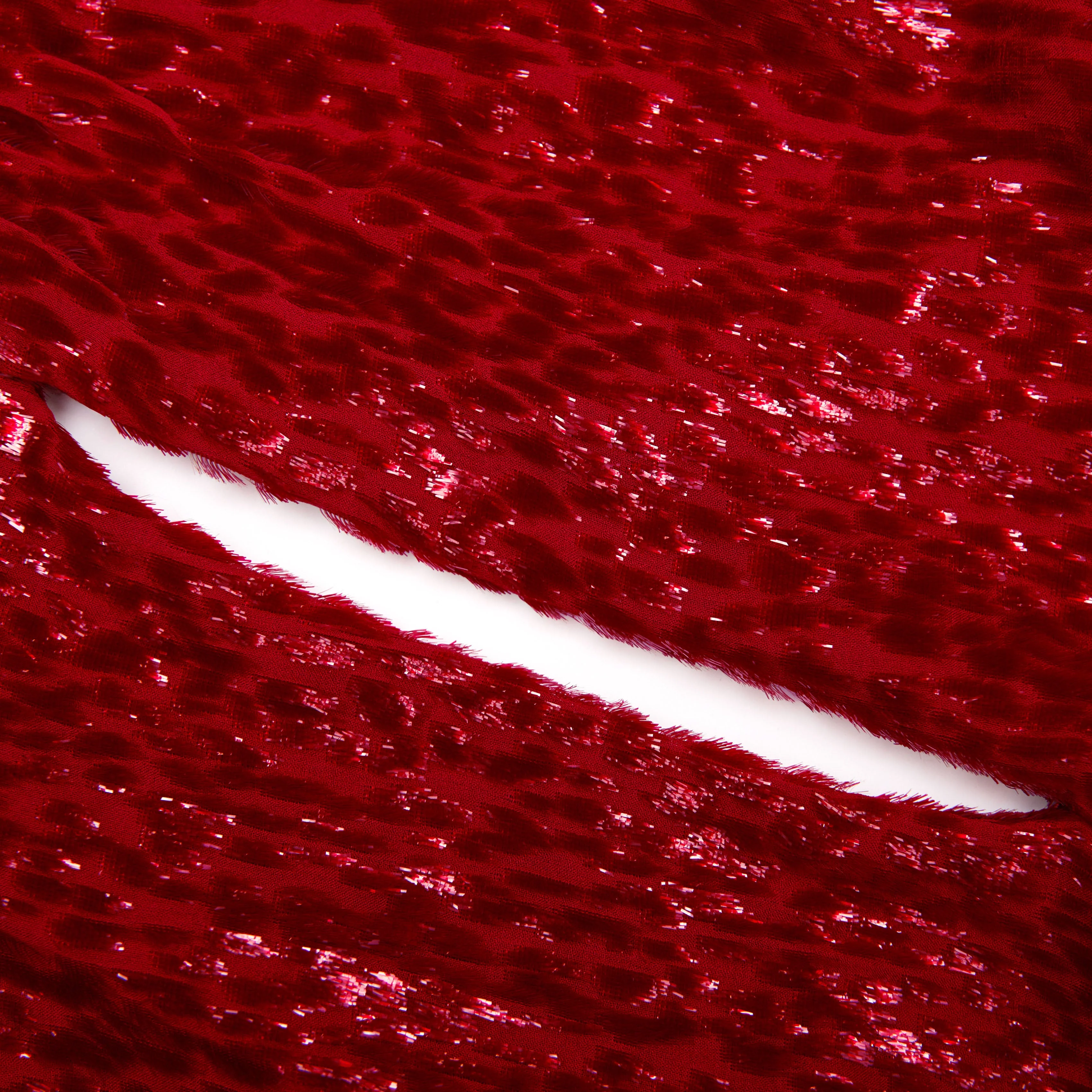Red Fil Coupe Midi Dress - Image 5