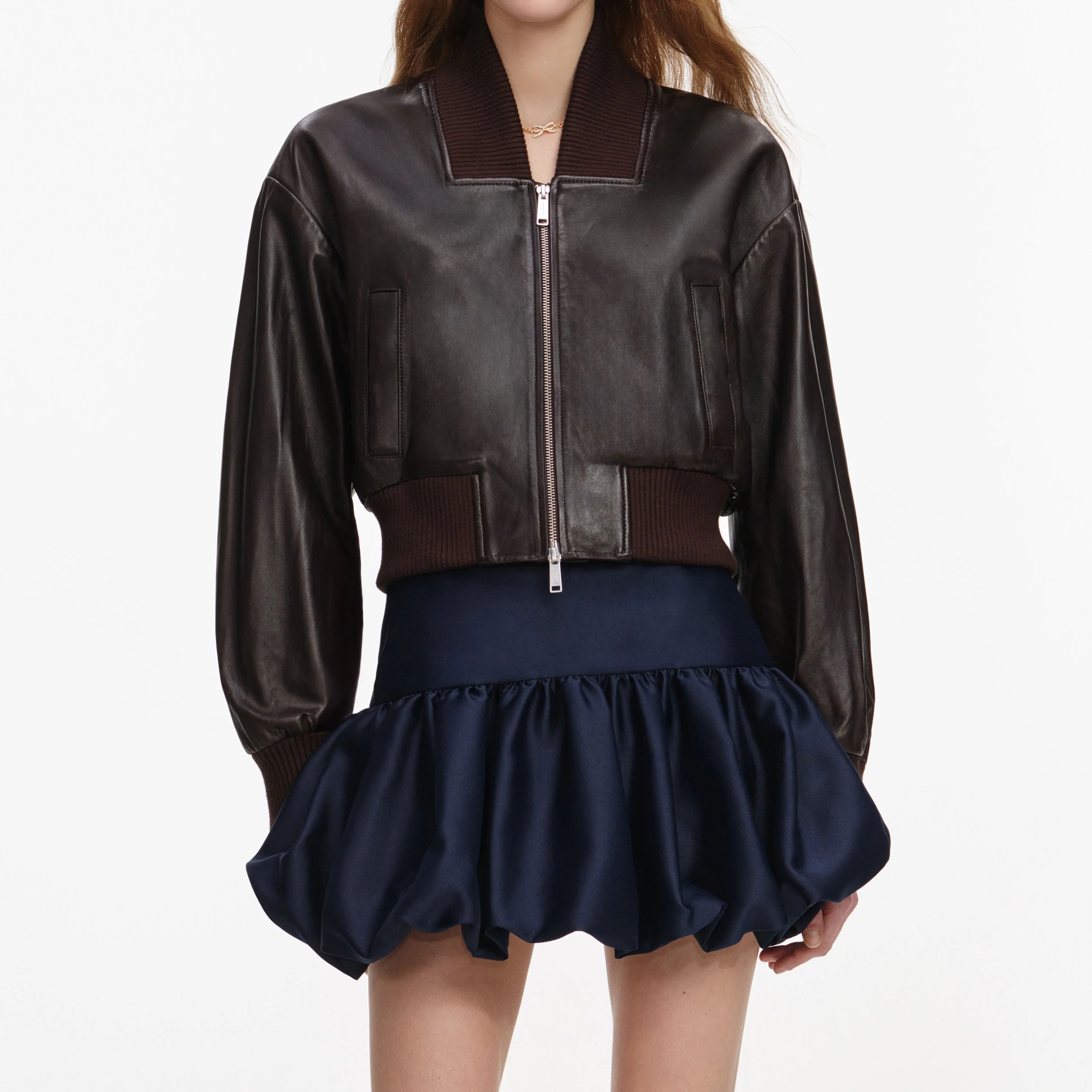 Brown Leather Jacket - Image 4