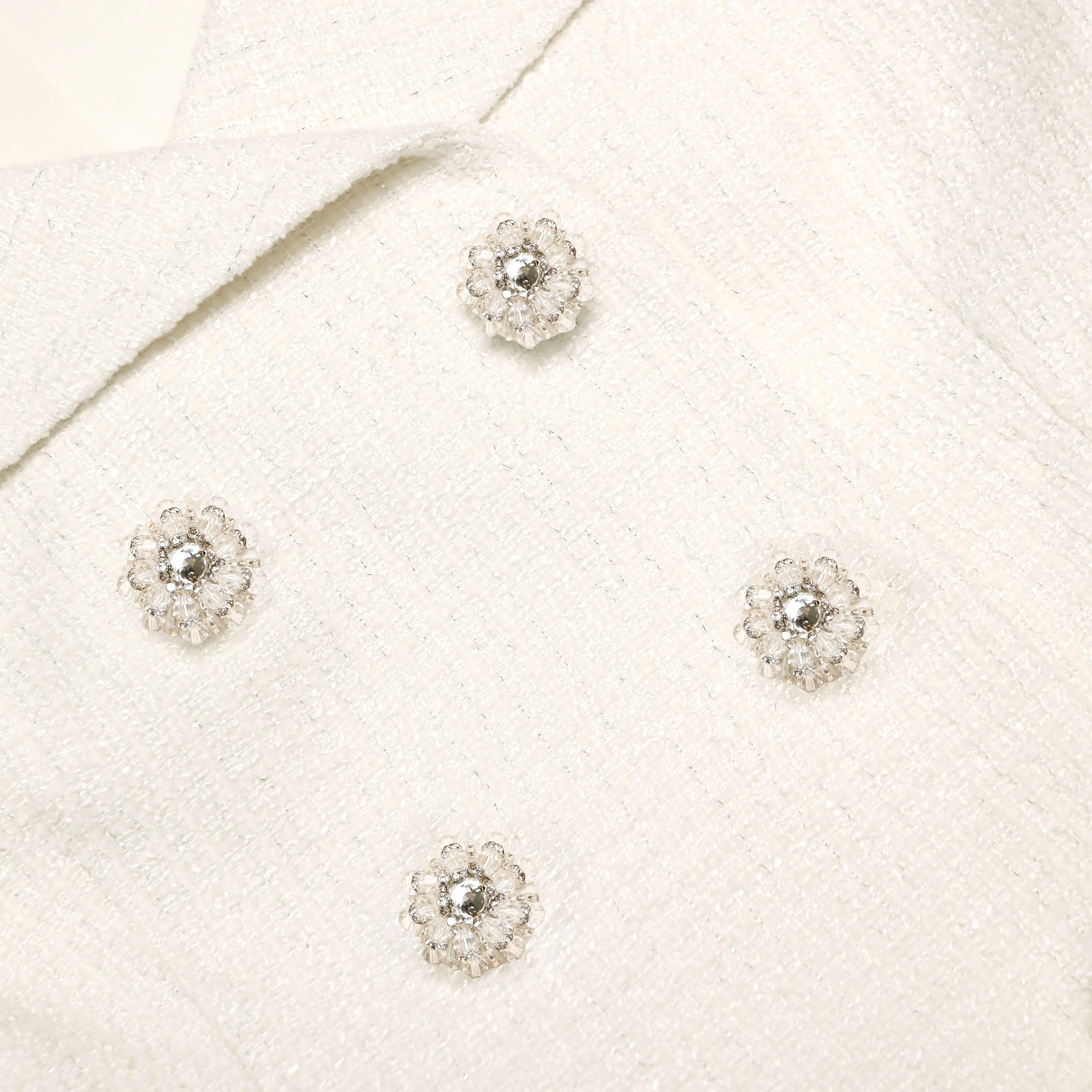 Cream Boucle Maxi Dress - Image 5