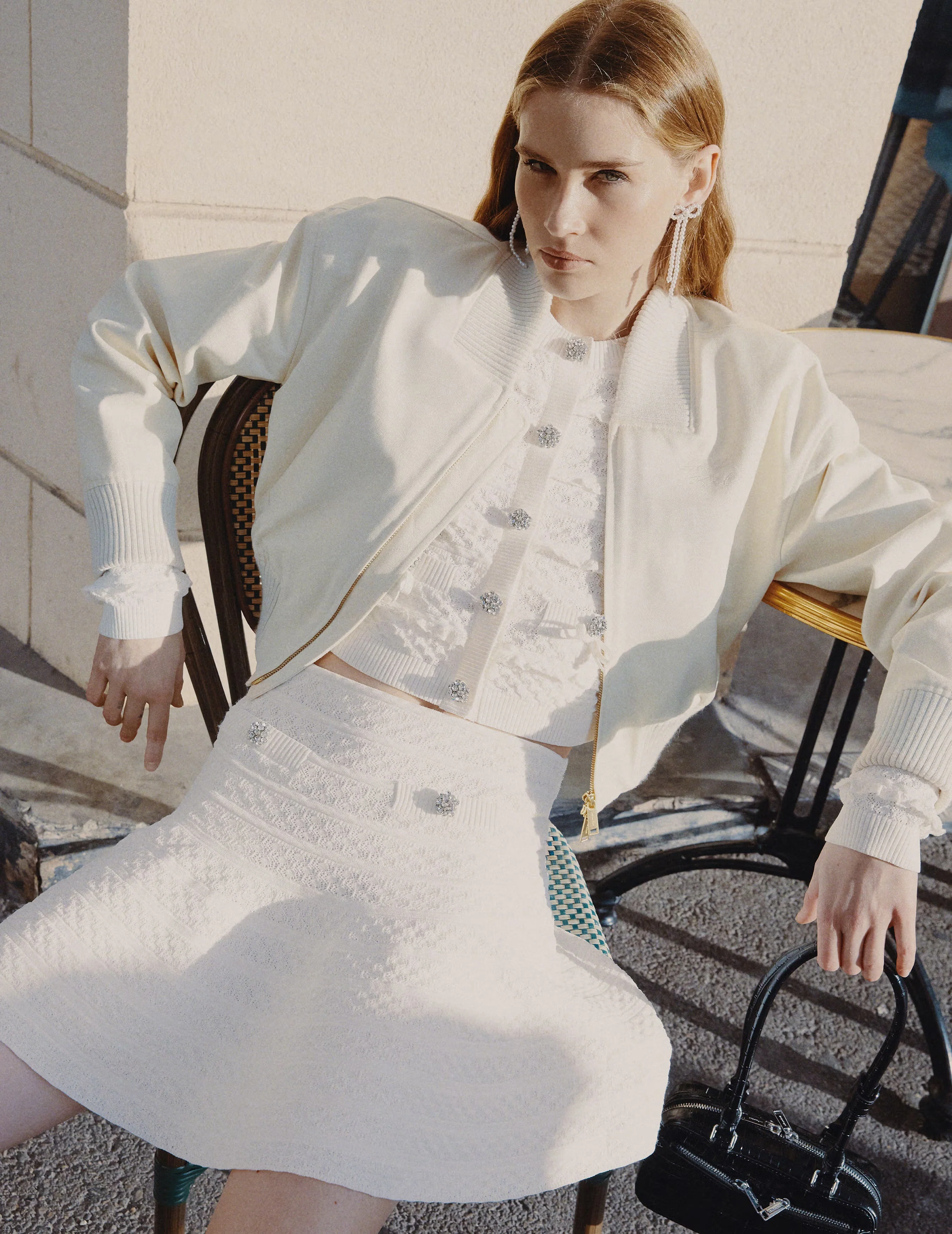 Cream Cotton Canvas Jacket - Image 6