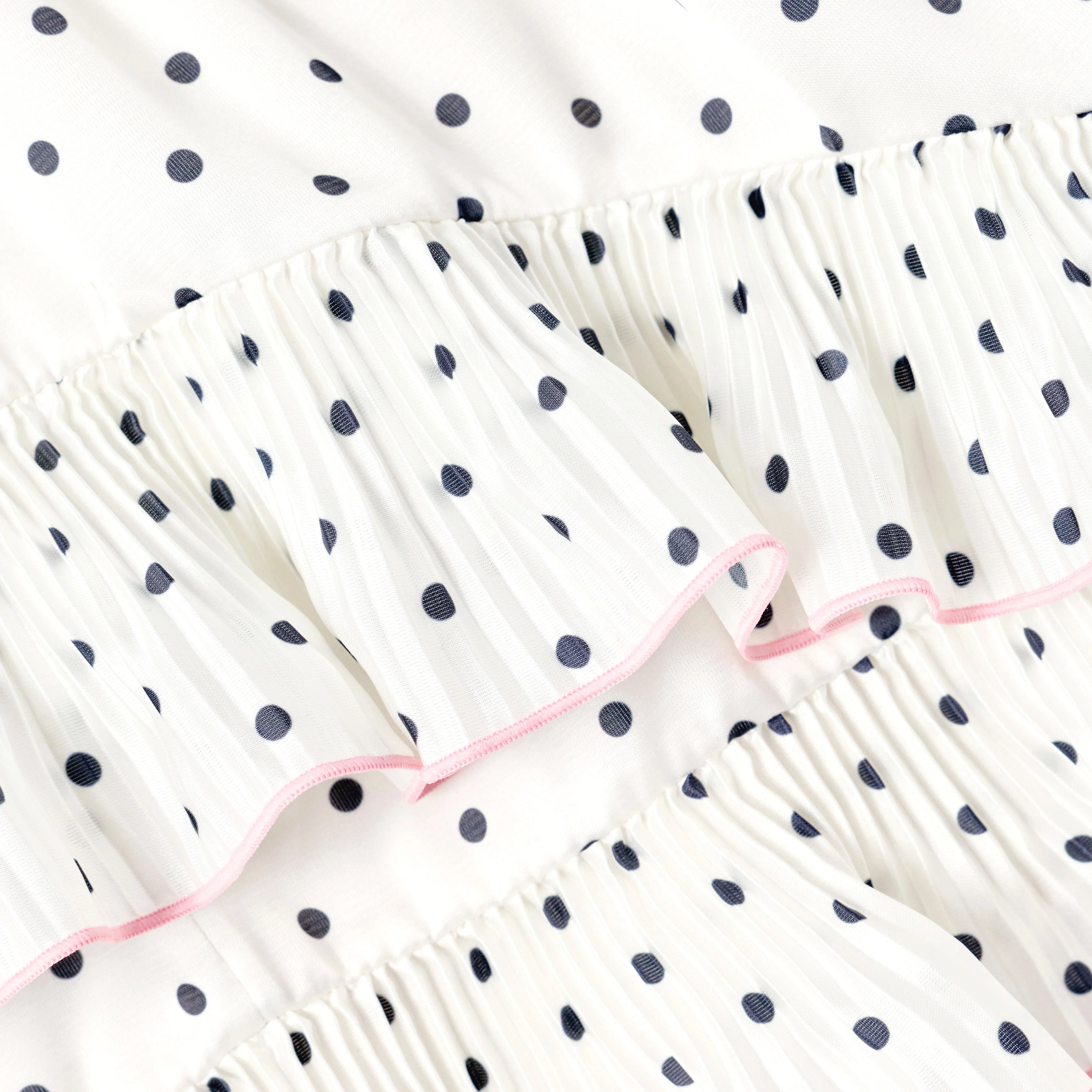 Cream Polka Dot Frill Skirt - Image 4