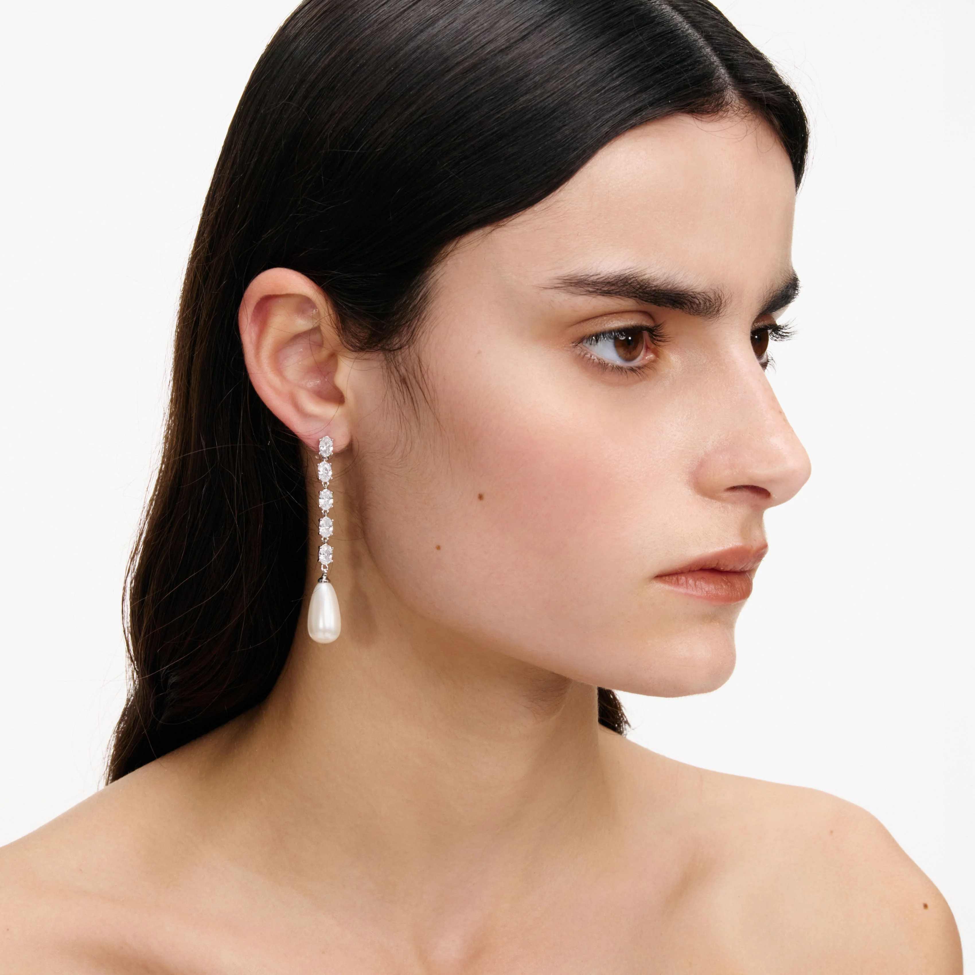 Crystal Droplet Earrings - Image 2