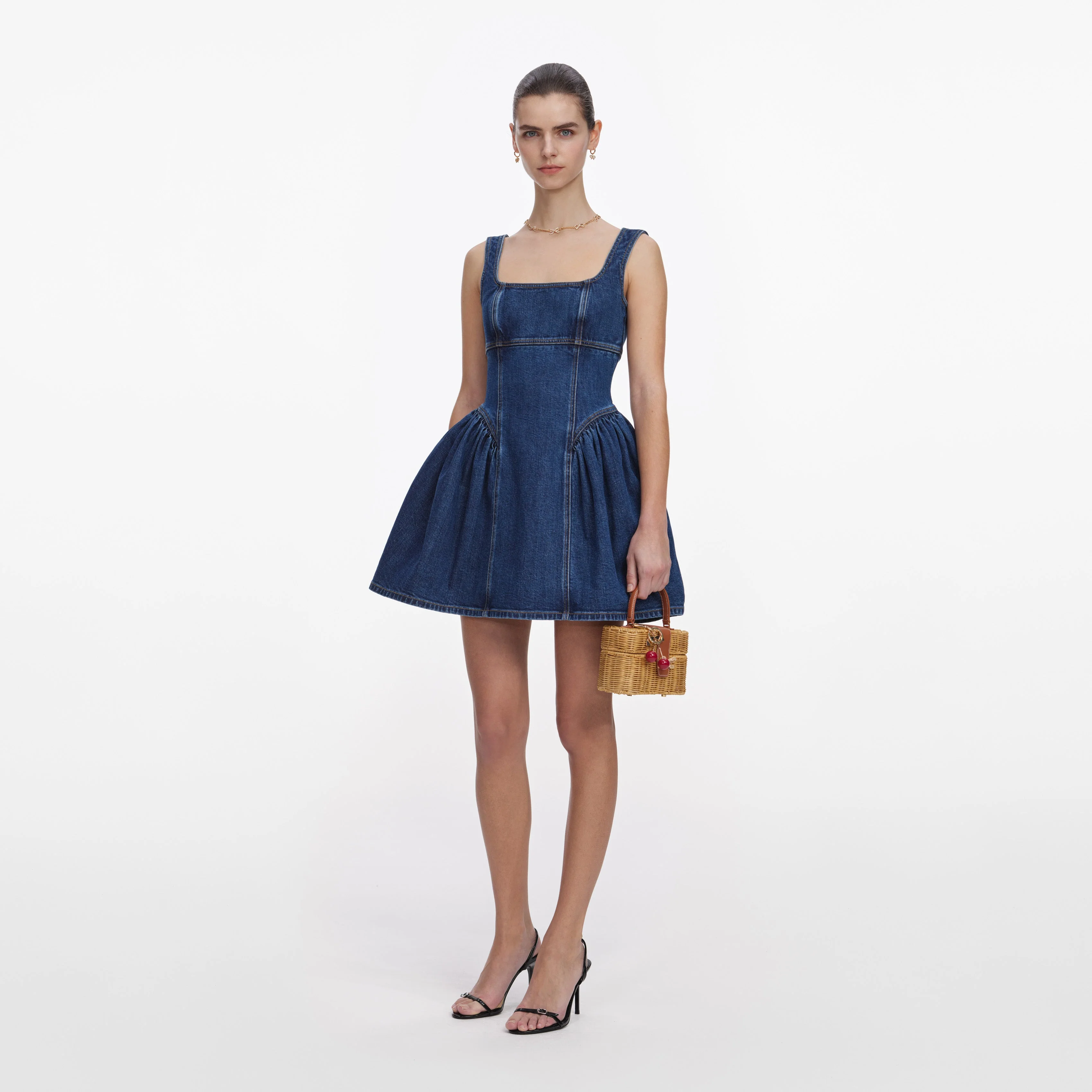Denim Mini Dress - Image 2