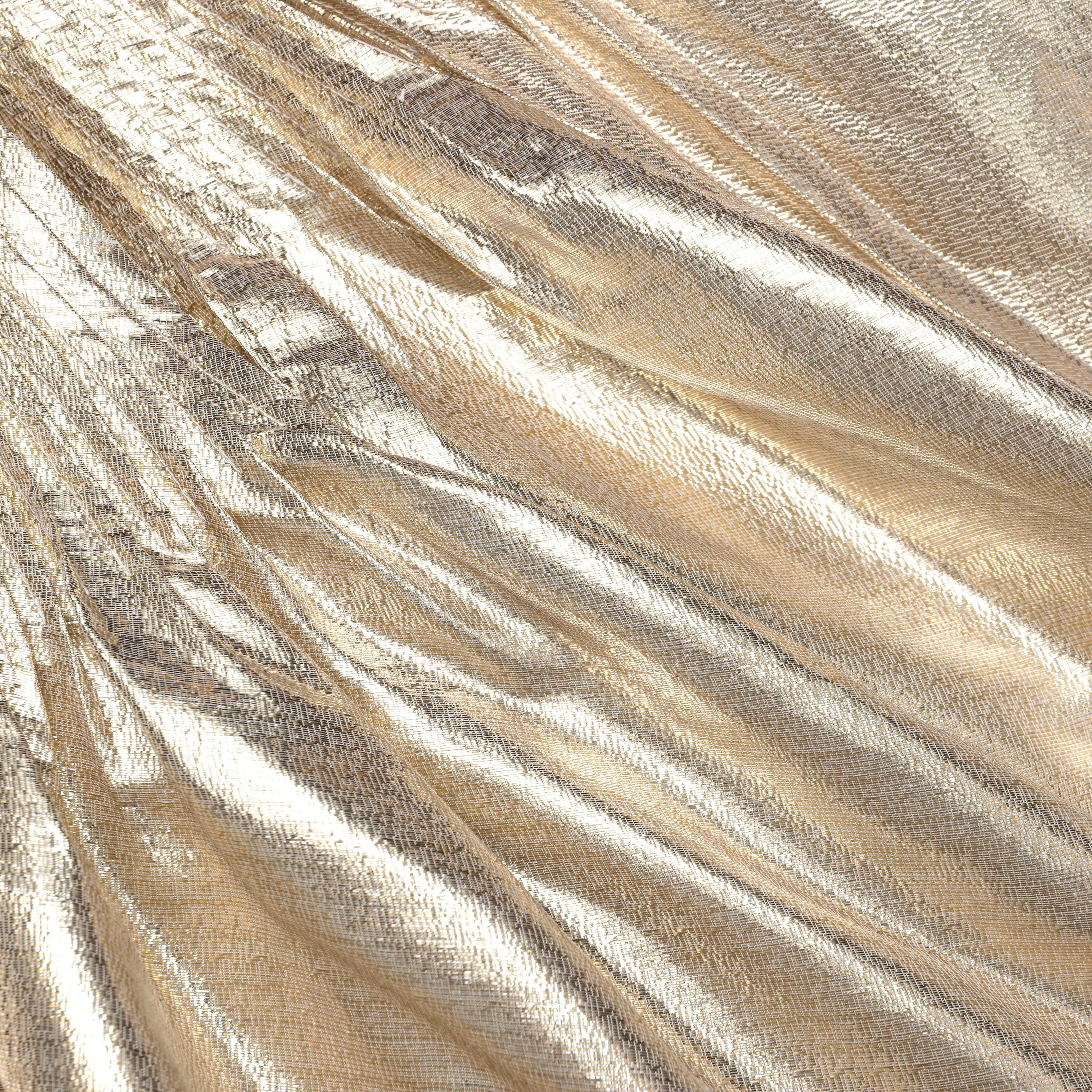 Gold Metallic Mini Skirt - Image 5