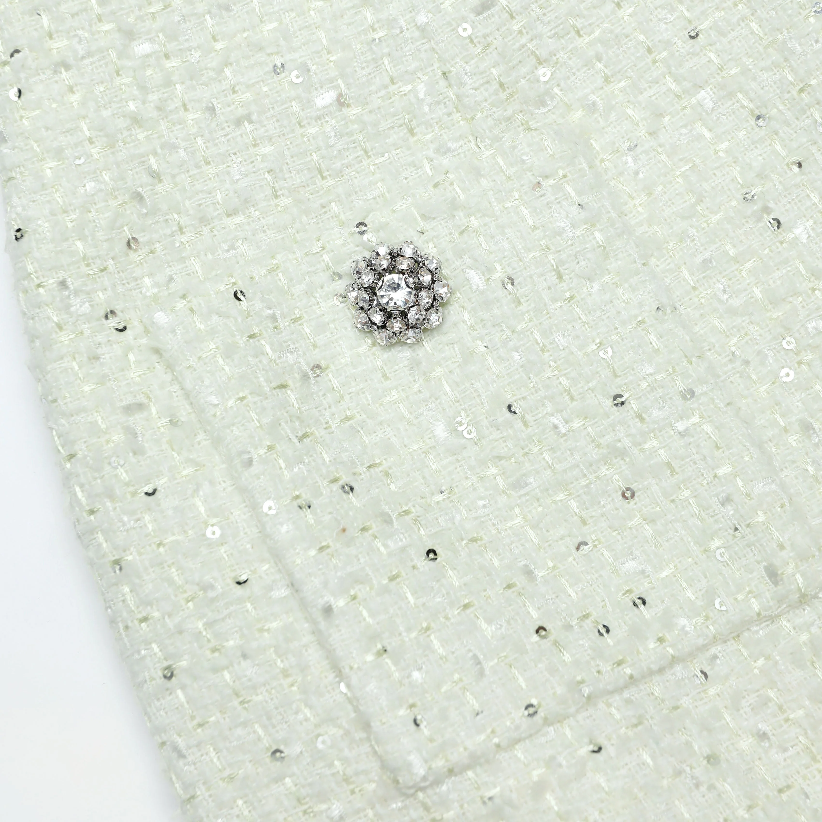 Lime Boucle Midi Skirt - Image 5