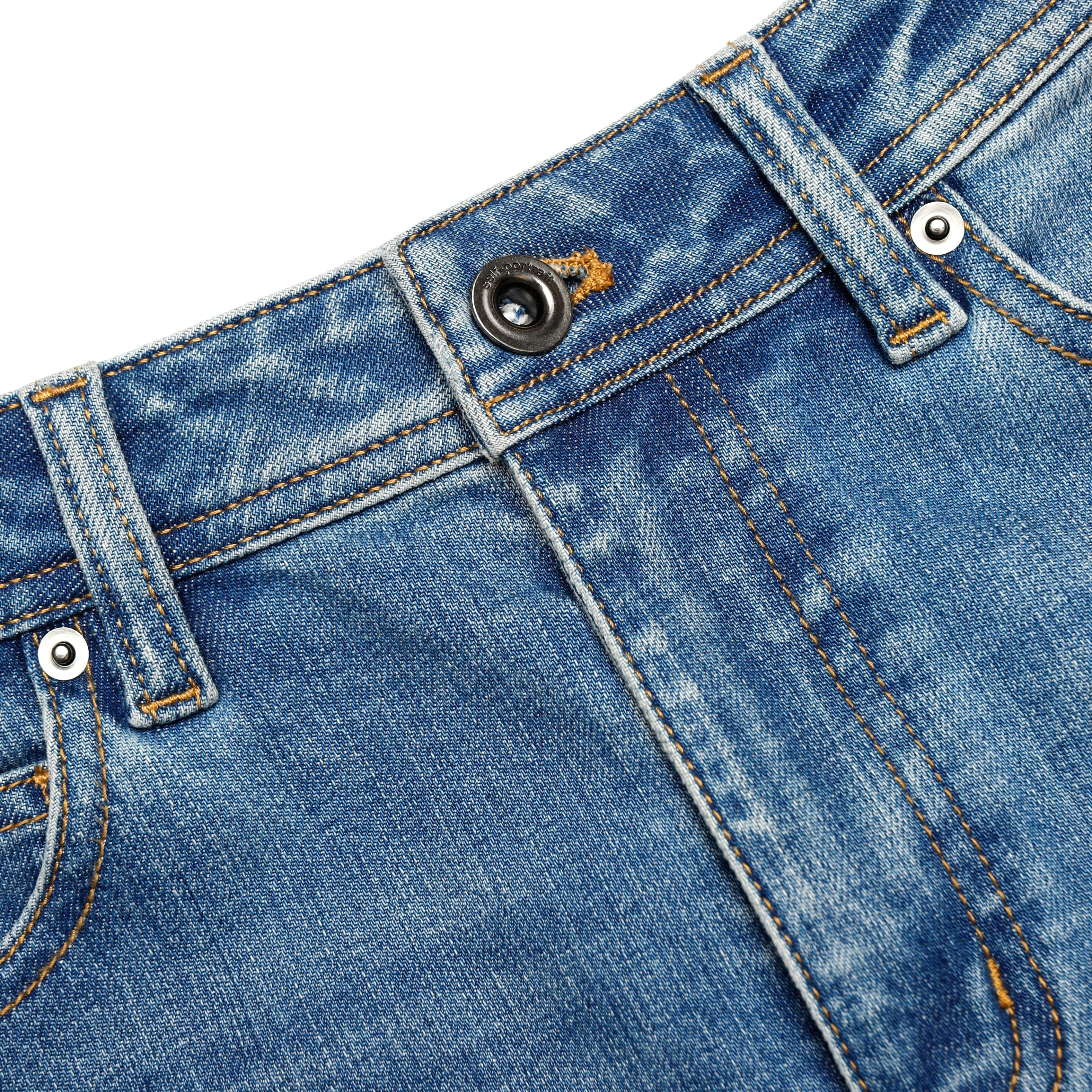 Mid Blue Flared Jeans - Image 5