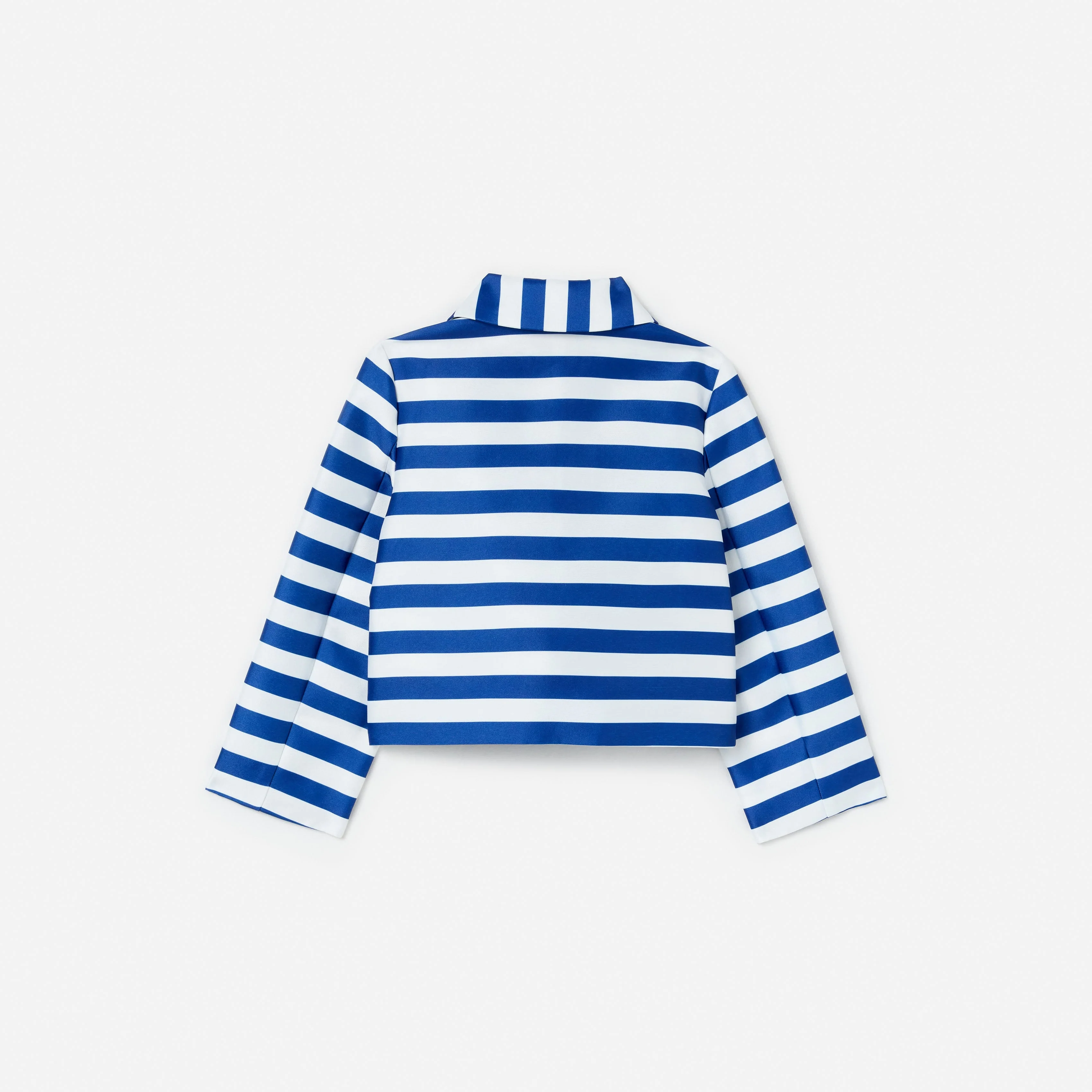 Navy Stripe Cherry Motif Jacket - Image 2