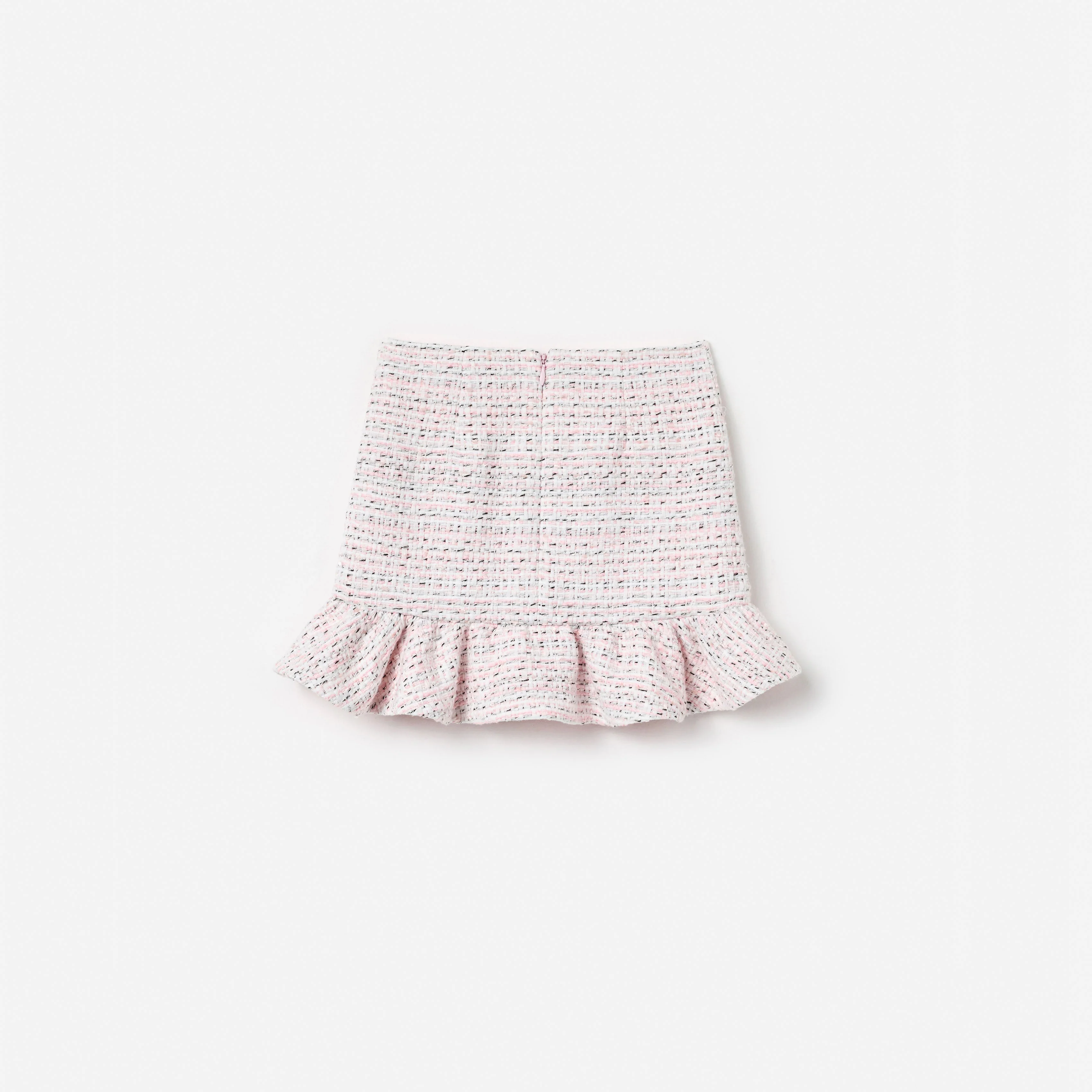 Pink Boucle Lace Bow Skirt - Image 2