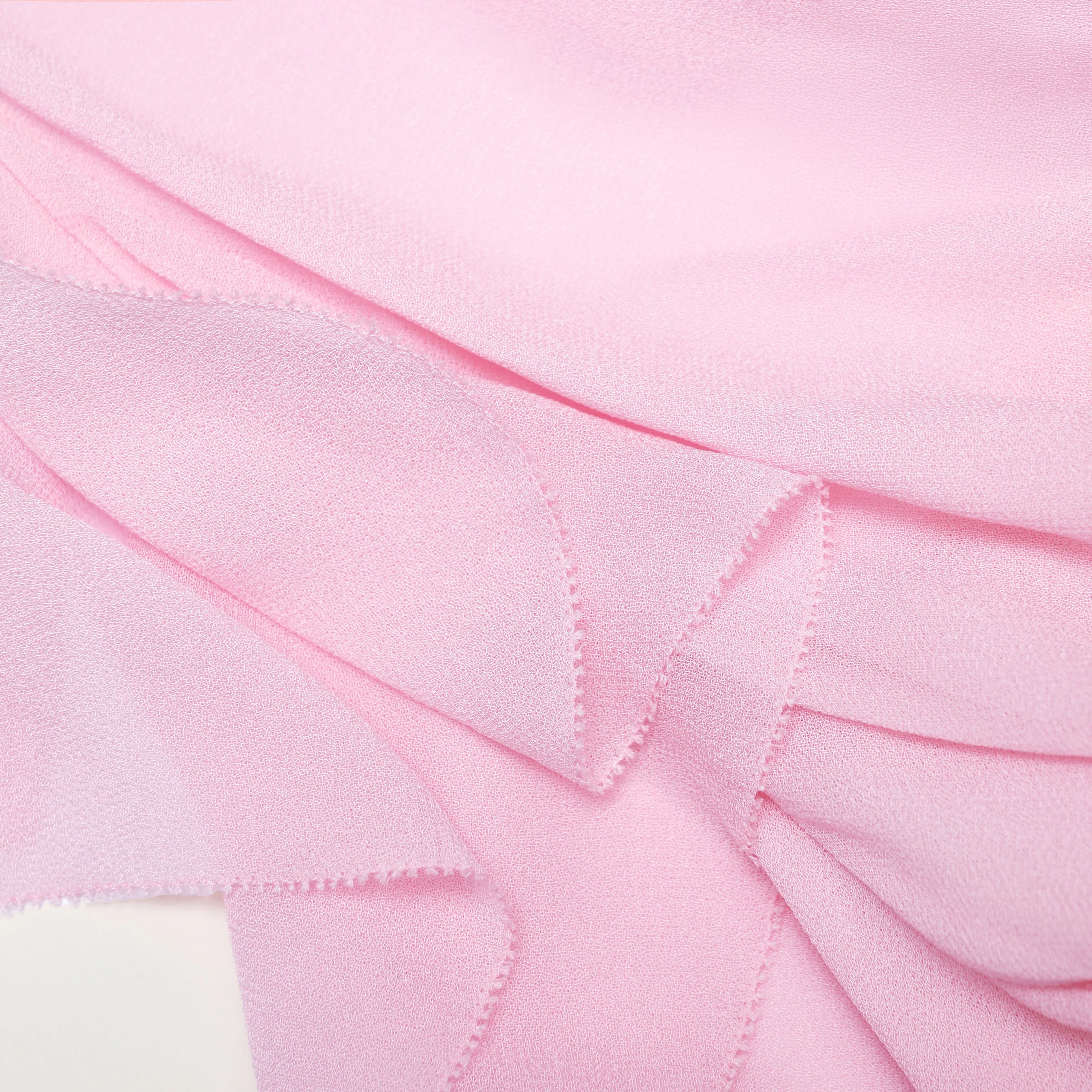 Pink Georgette Frill Maxi Dress - Image 5