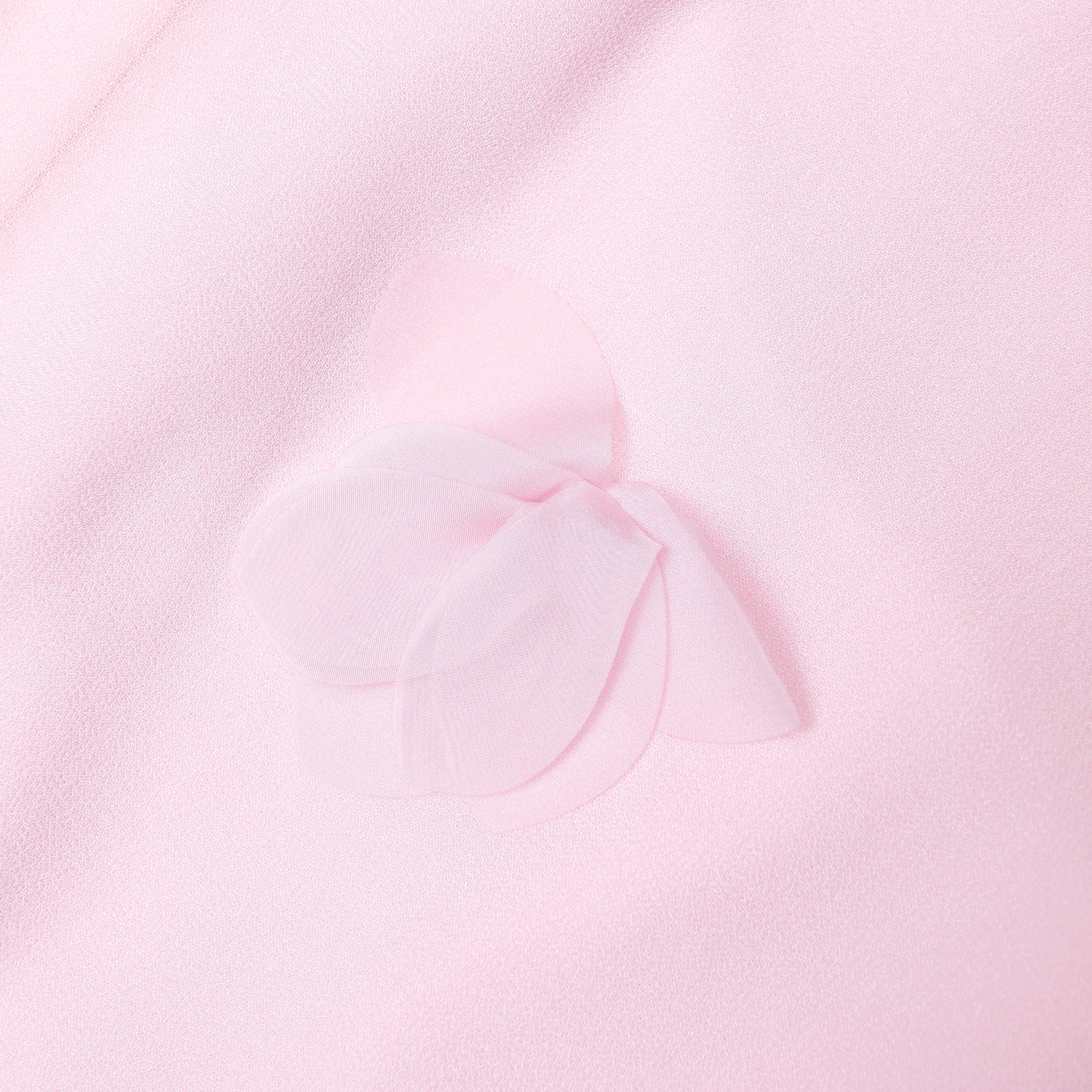 Pink Georgette Scarf Maxi Dress - Image 5