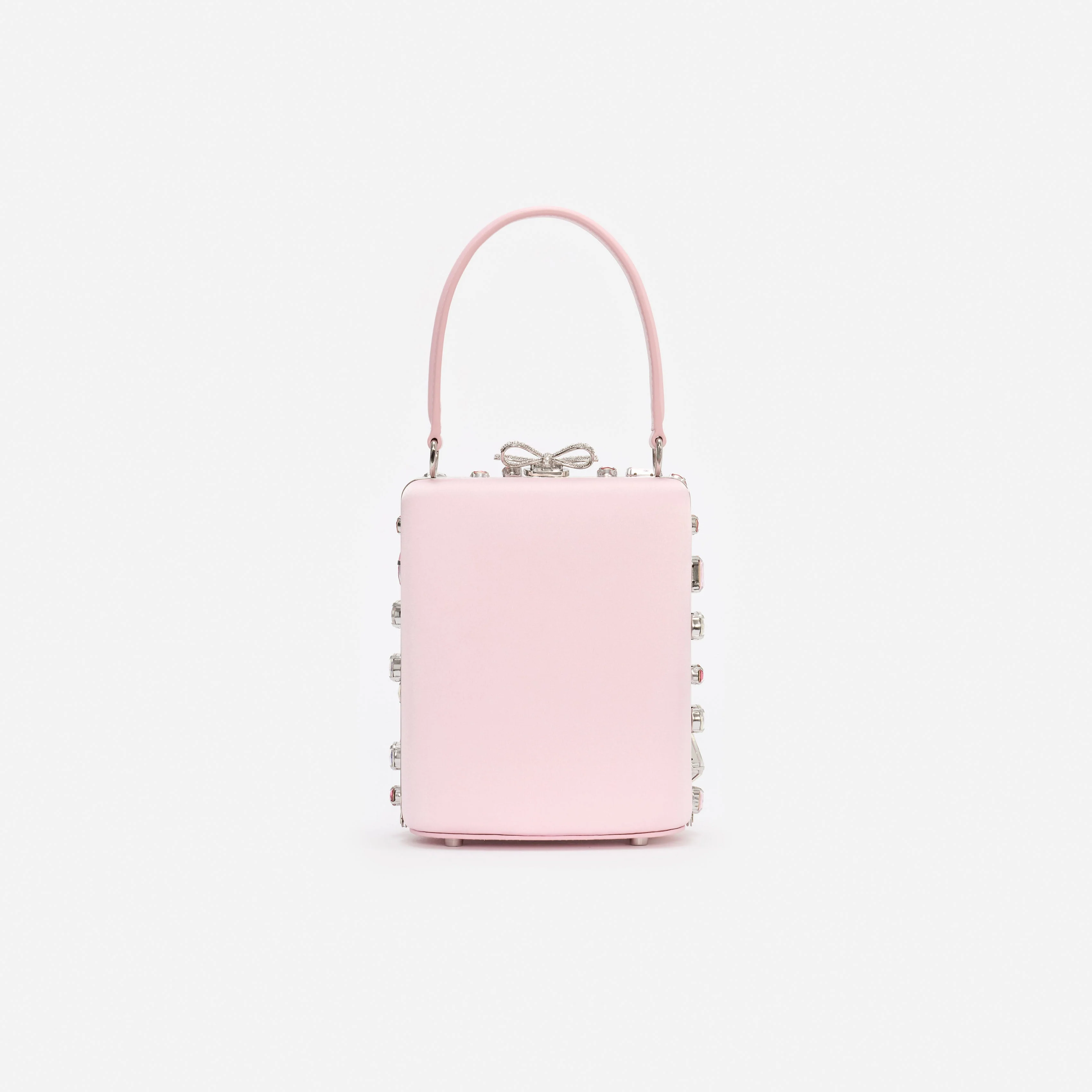Pink Multi Crystal Mini Bow Bag - Image 3