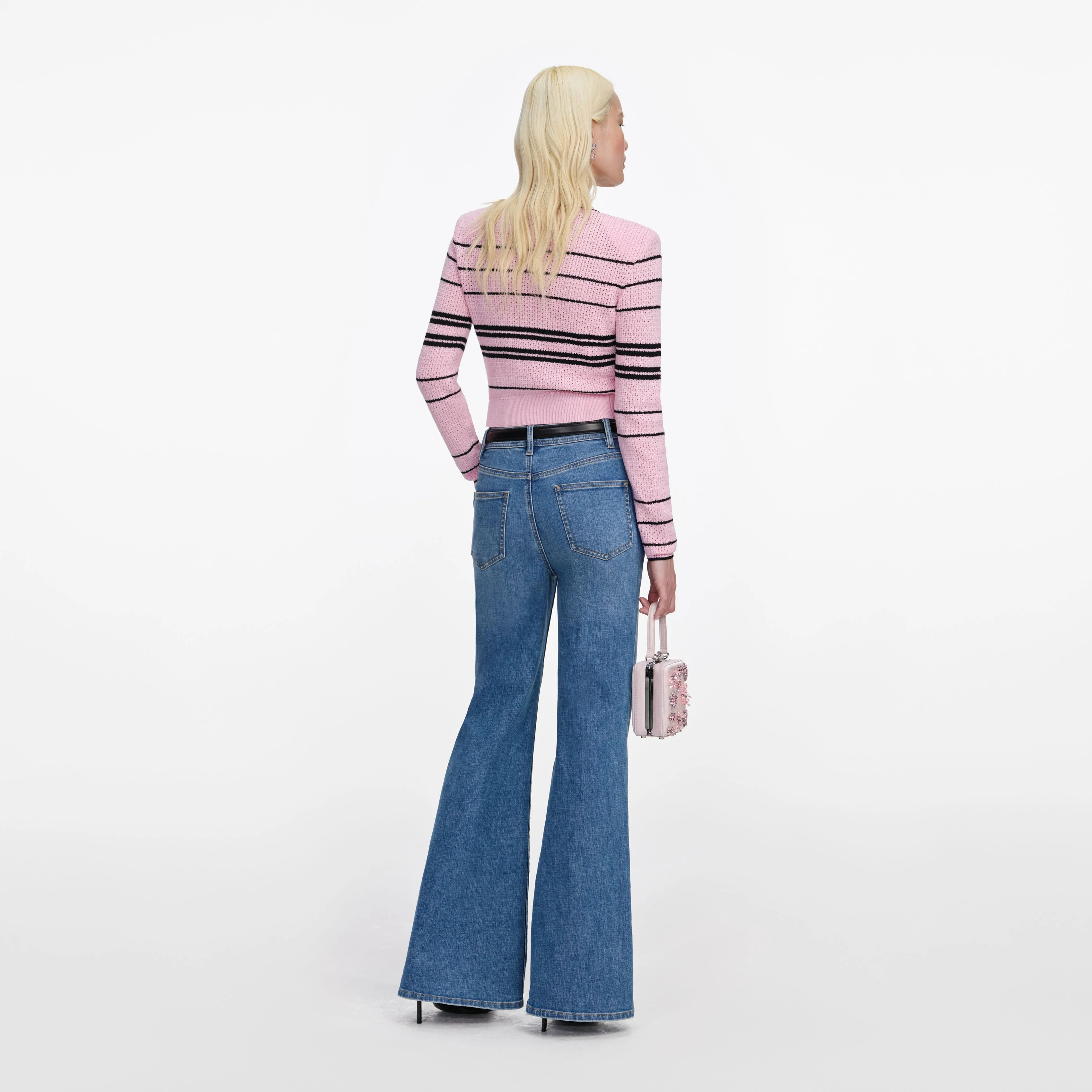 Pink Stripe Cardigan - Image 3