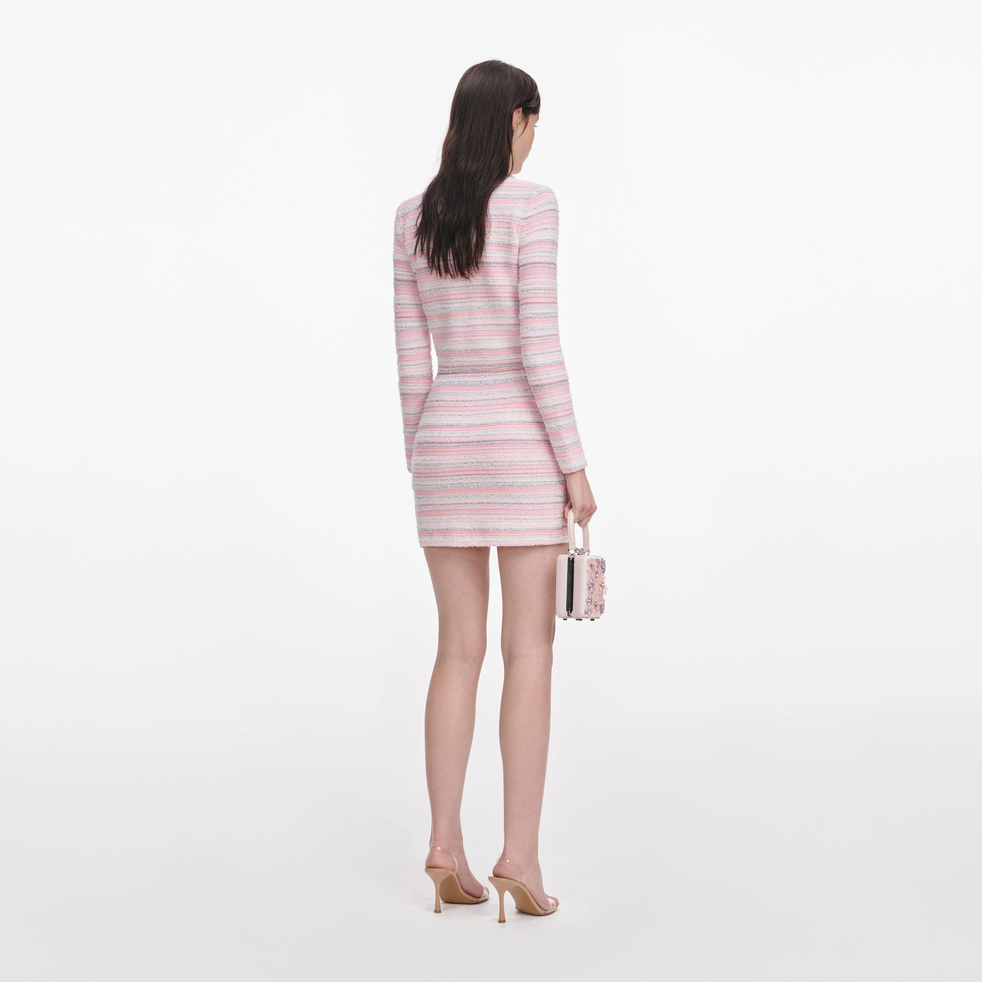 Pink Textured Cardigan - Image 3