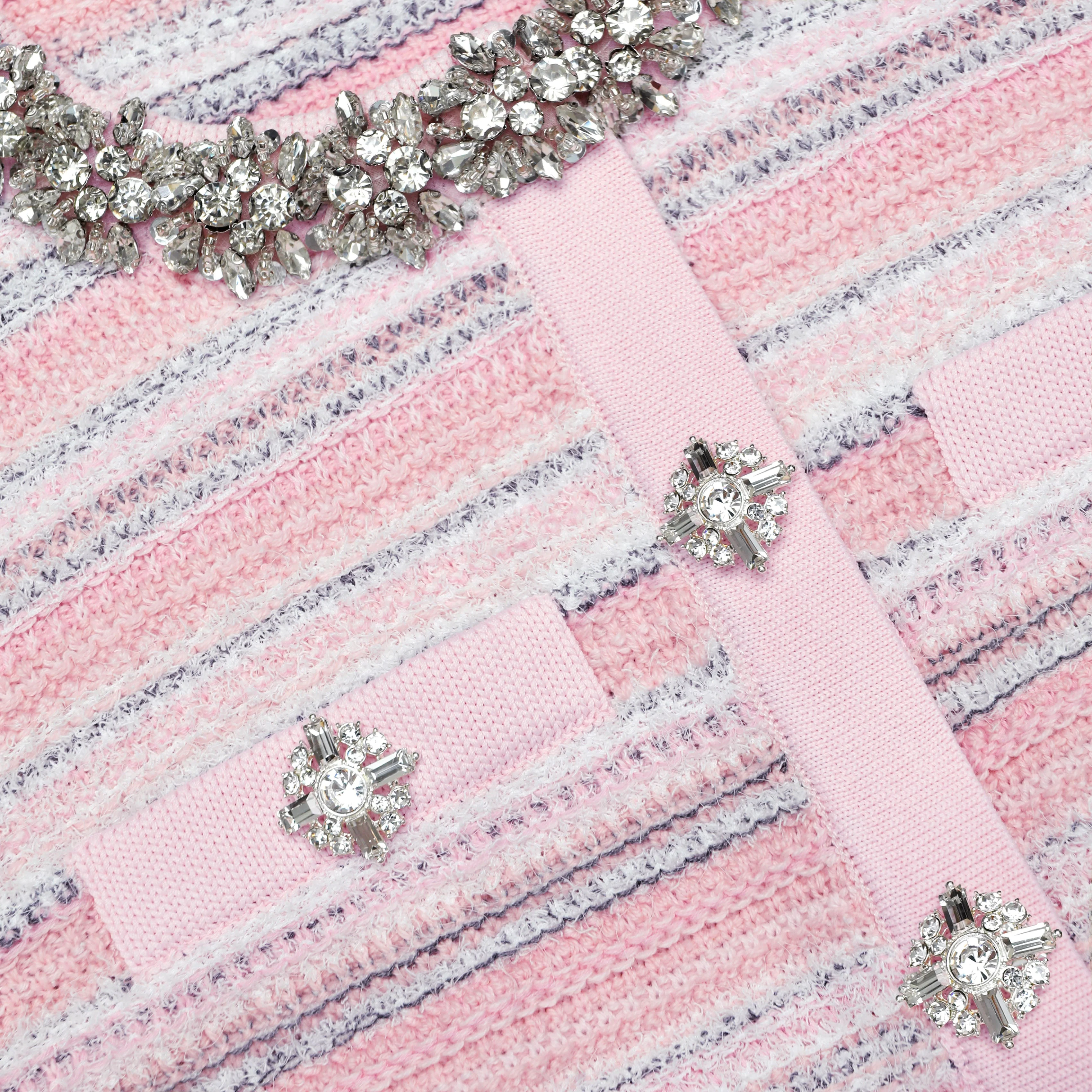 Pink Textured Cardigan - Image 5