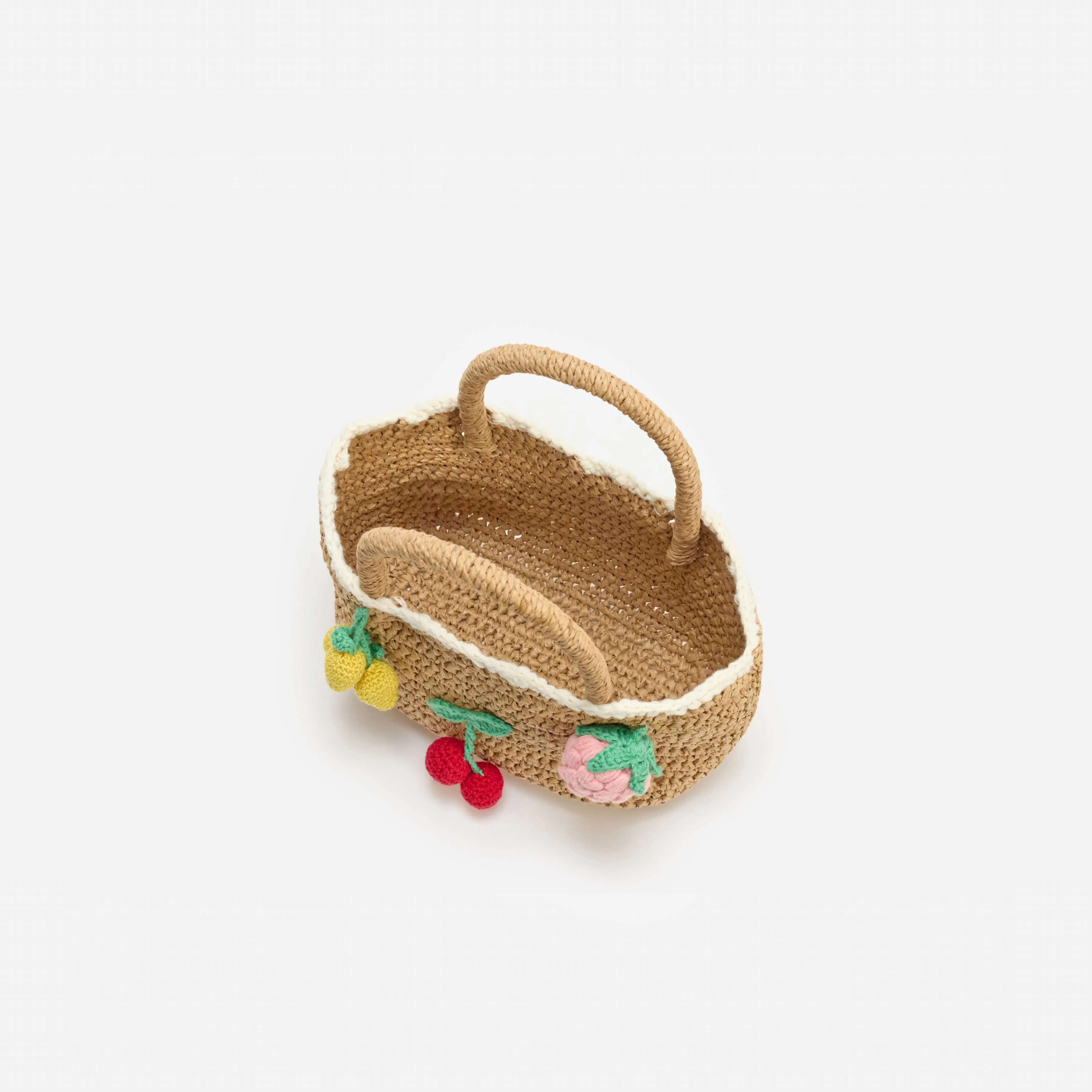 Raffia Fruit Tote Bag - Image 2