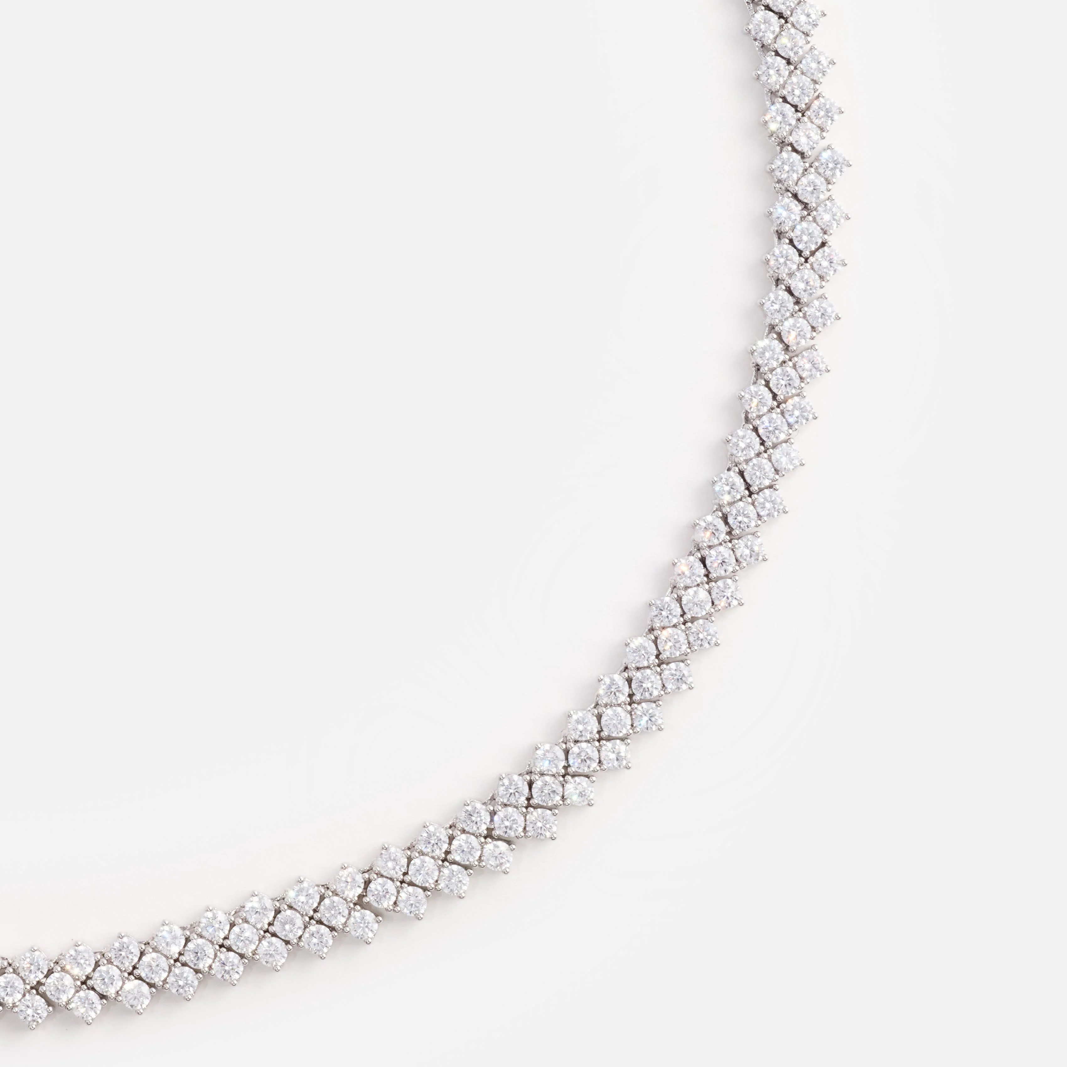 Silver Crystal Necklace - Image 3