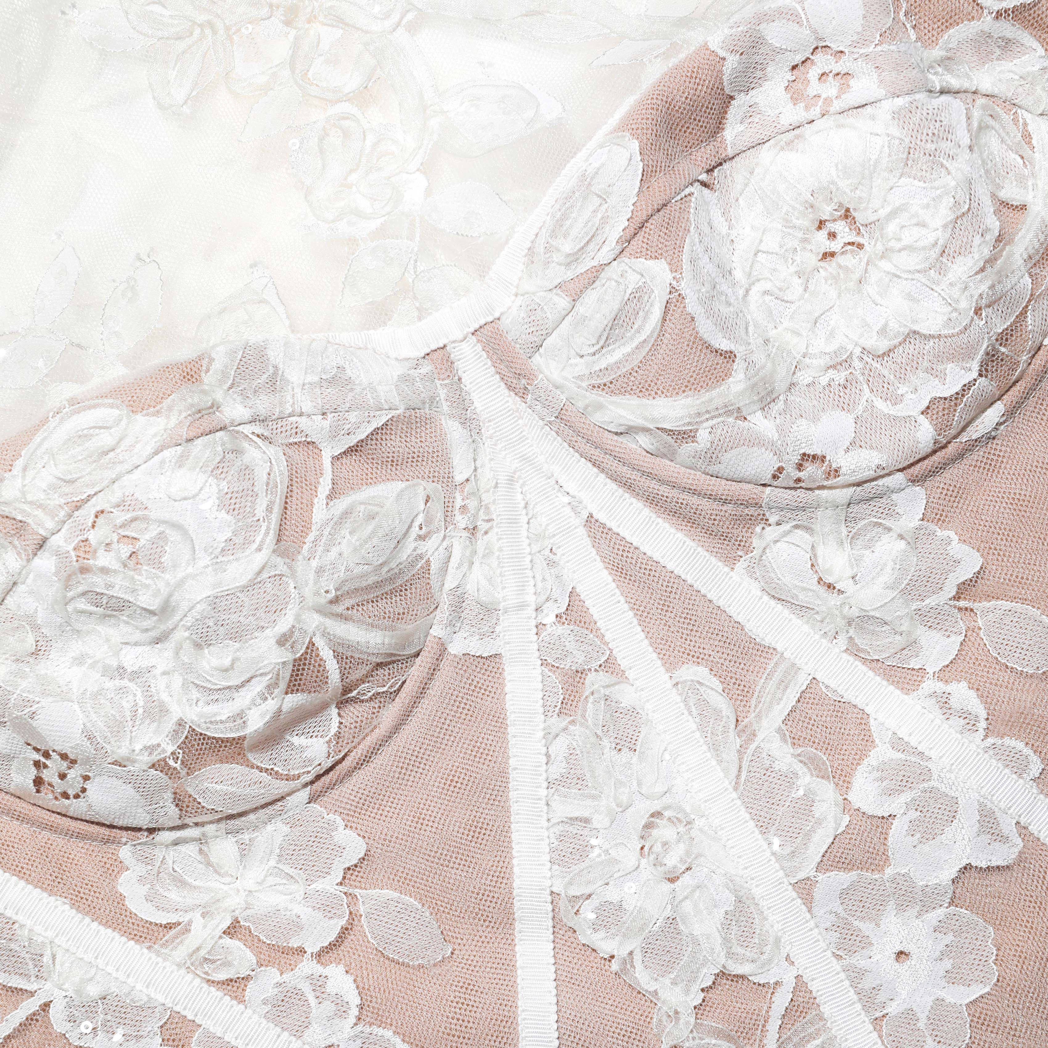White Sequin Lace Top - Image 5